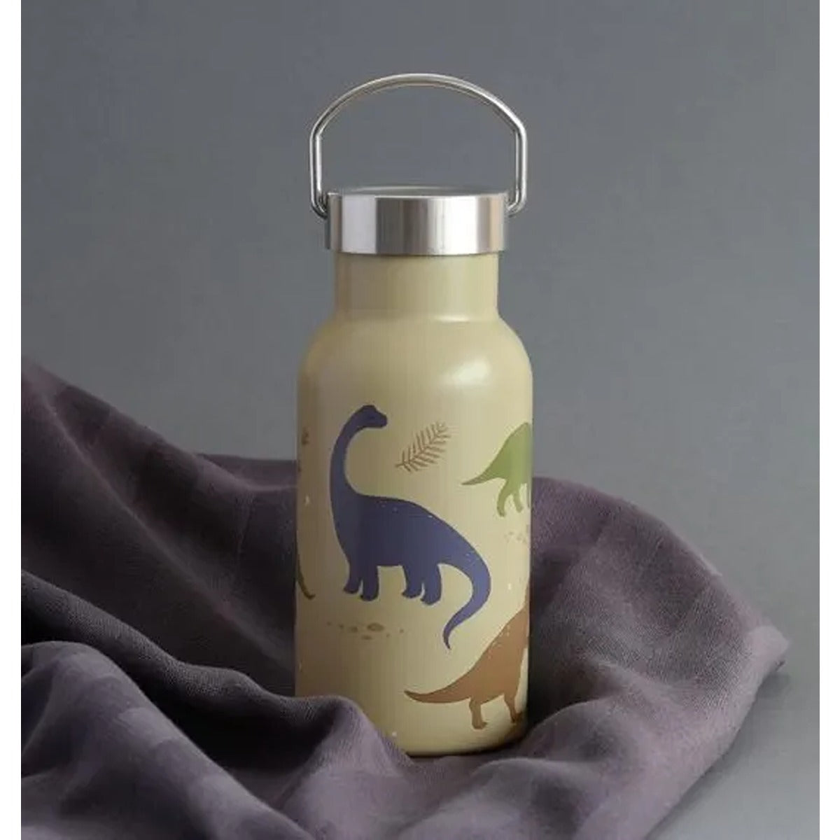 A Little Lovely Company Stainless steel drink bottle: Dinosaurs