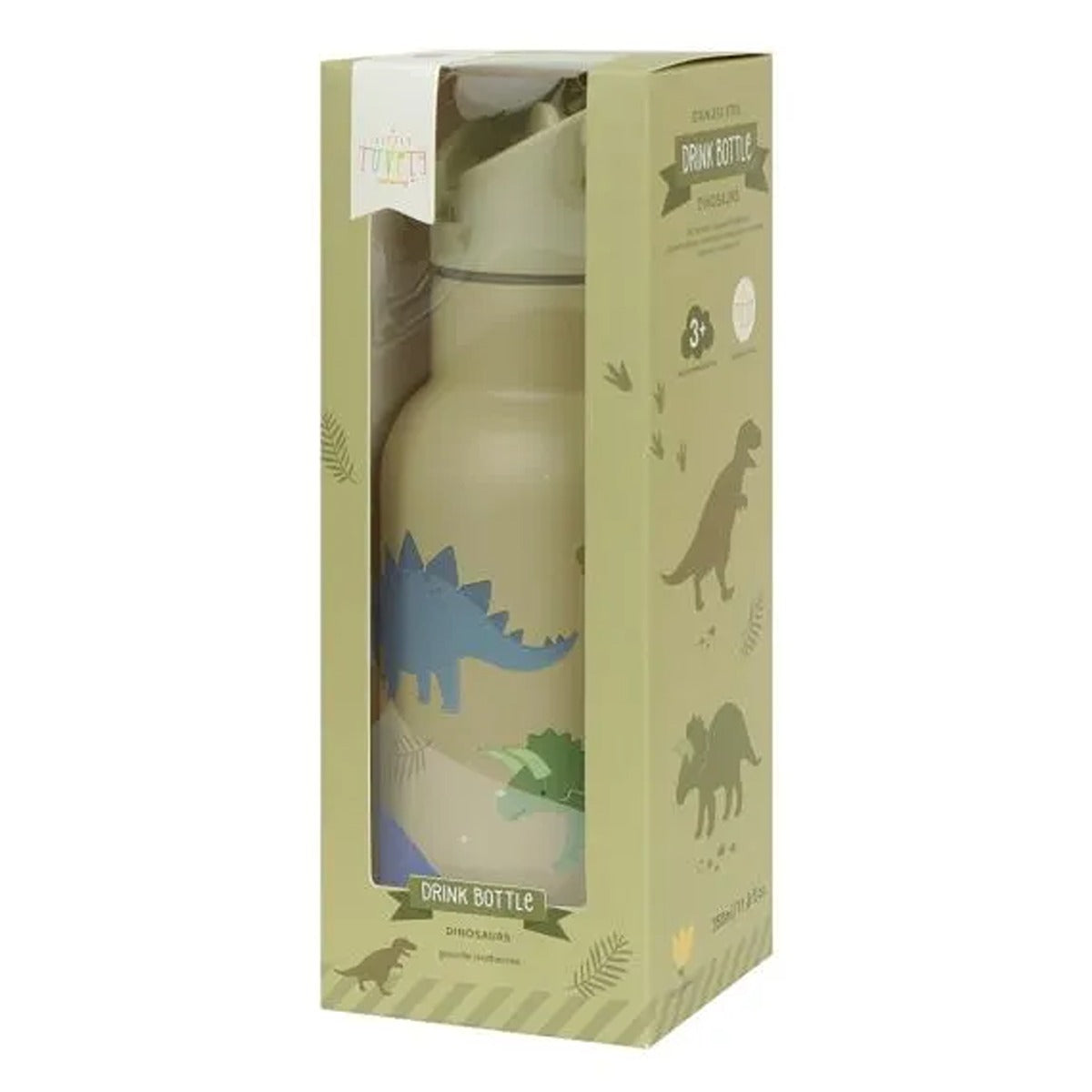 A Little Lovely Company Stainless steel drink bottle: Dinosaurs