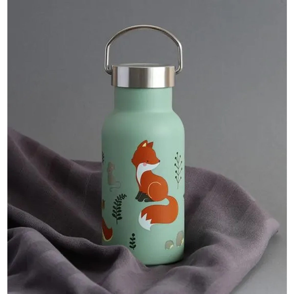 A Little Lovely Company Stainless steel drink bottle: Forest friends