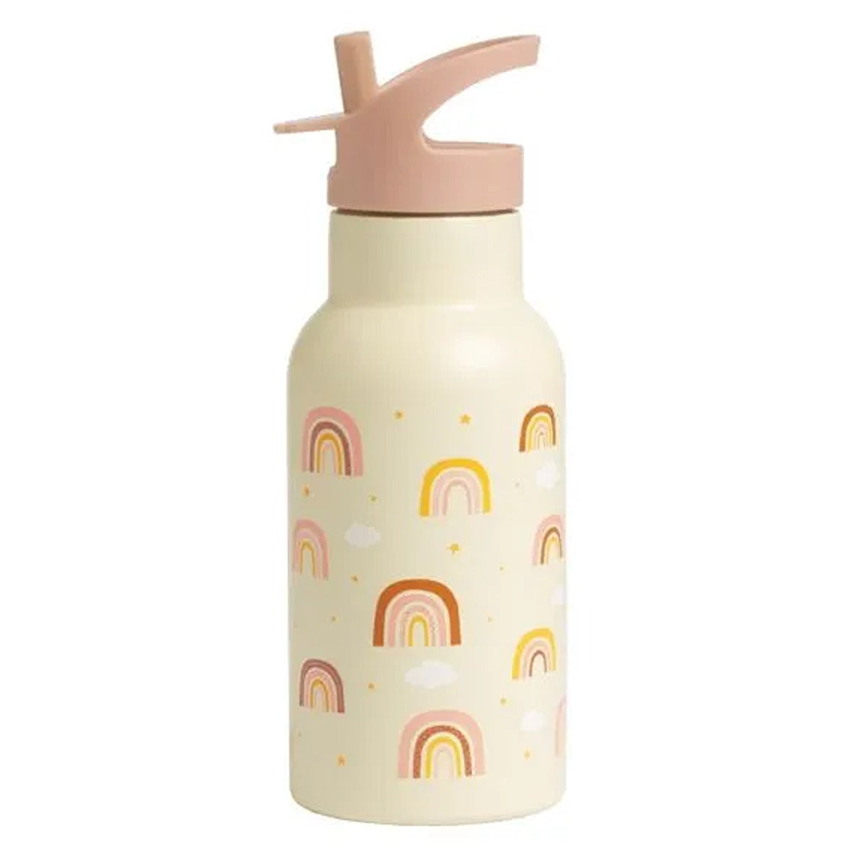 A Little Lovely Company Stainless steel drink bottle: Rainbows