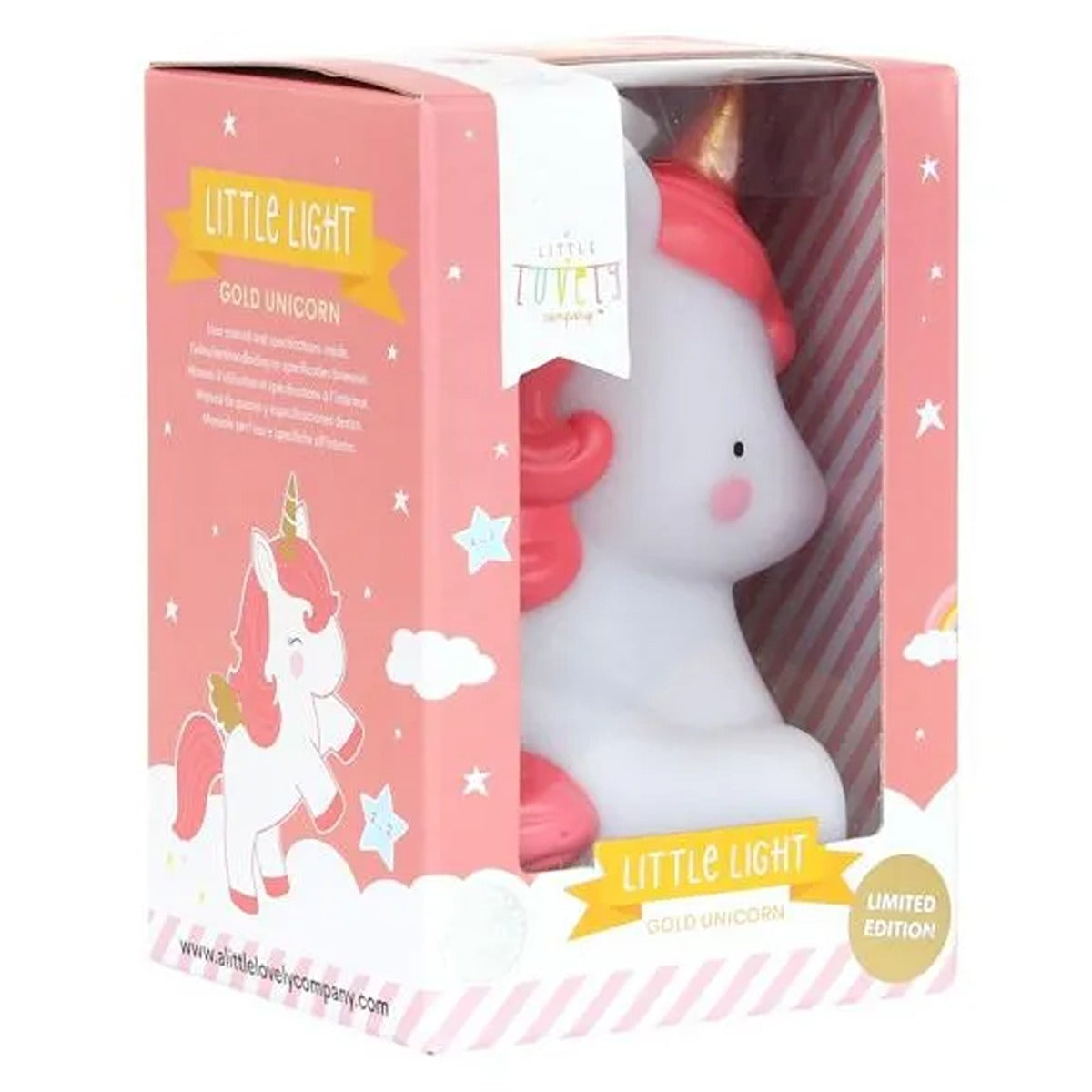 A Little Lovely Company Little Light Unicorn Gold Limited Edition