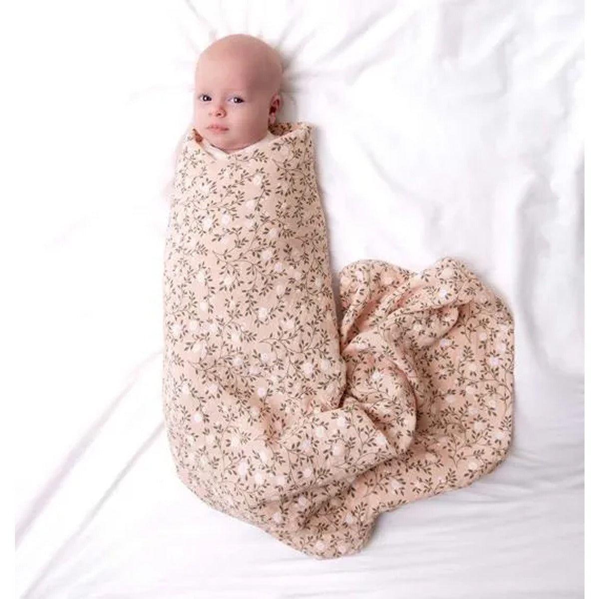 A Little Lovely Company Muslin Cloth XL Blossom - Dusty Pink