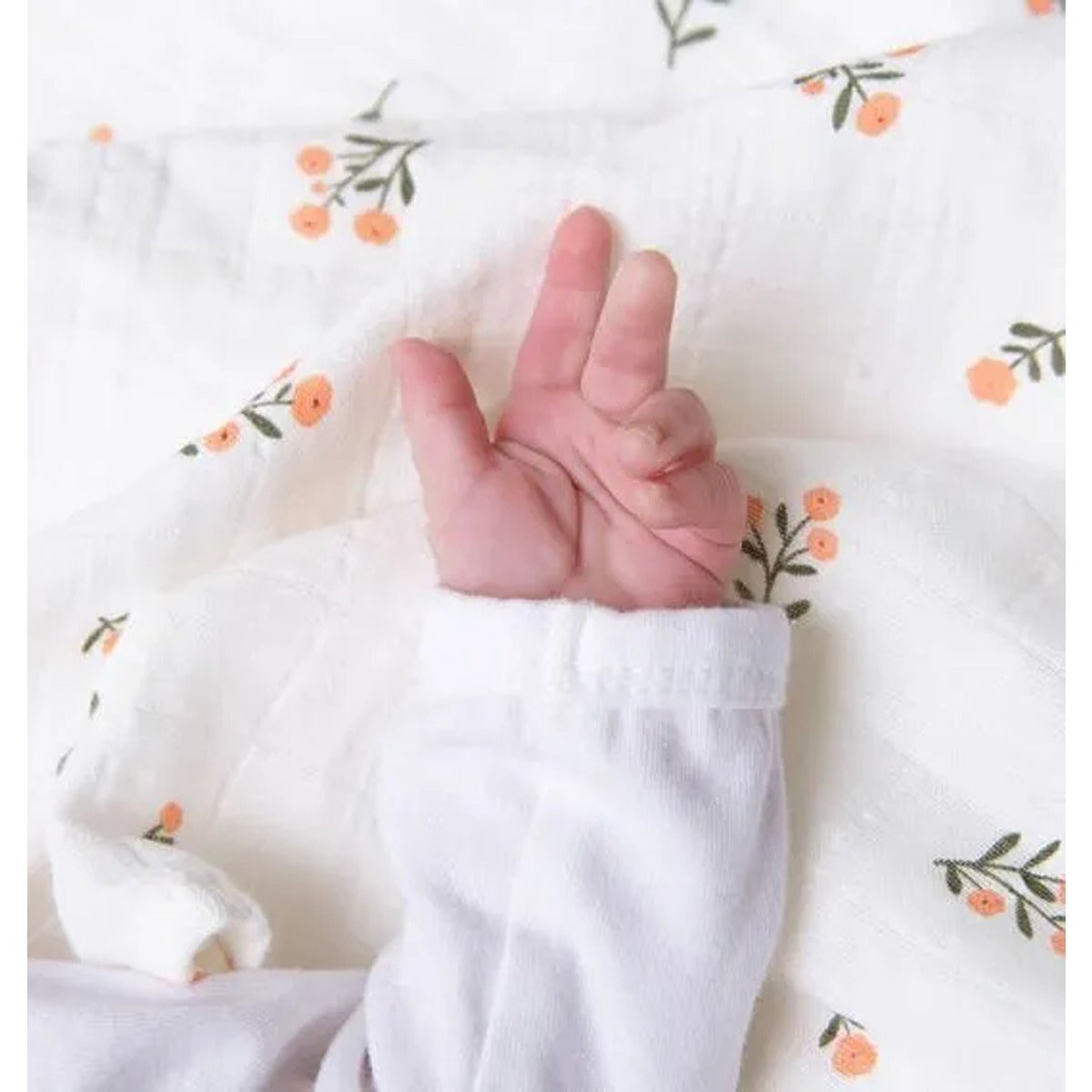 A Little Lovely Company Muslin Cloth Set of 2 Little Flowers