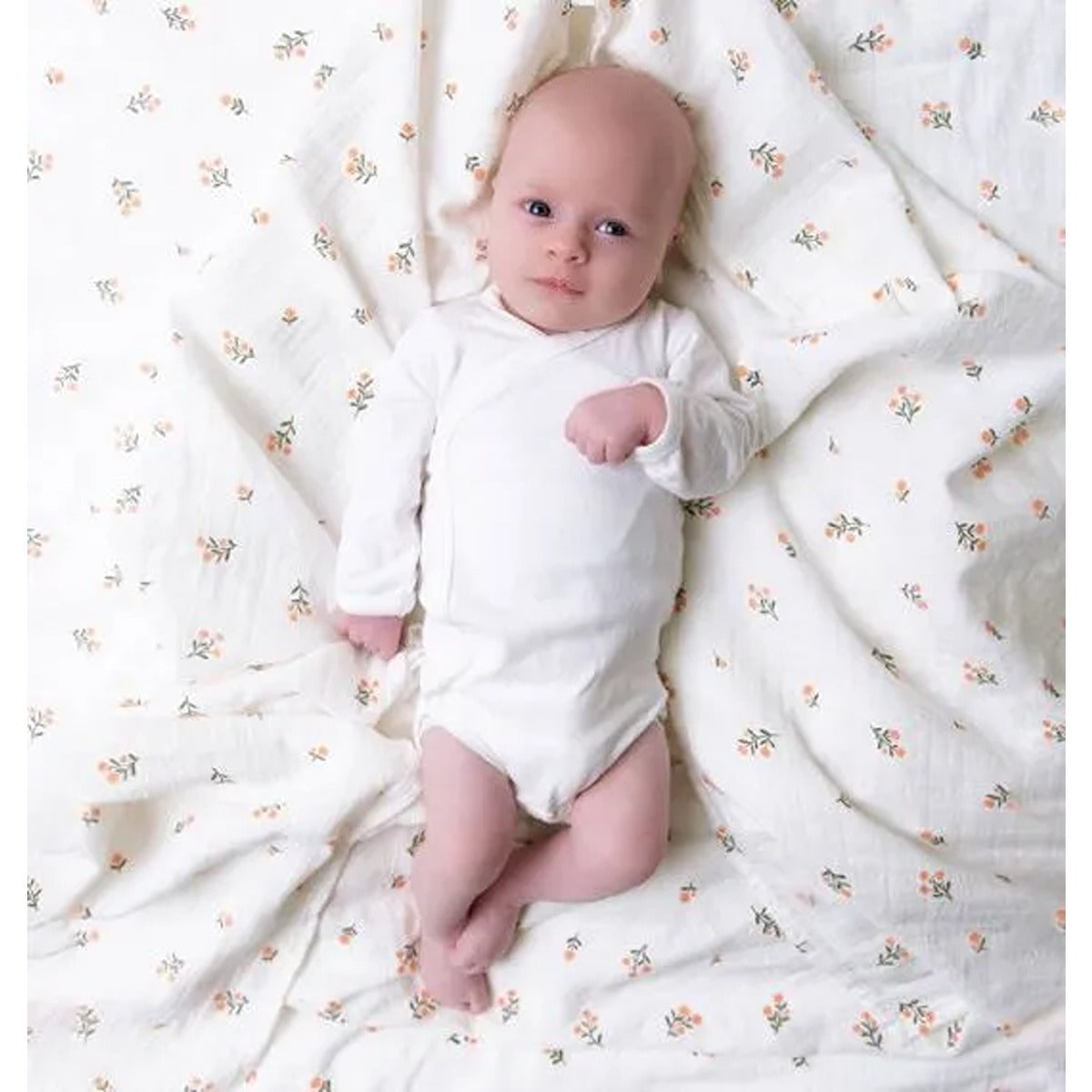 A Little Lovely Company Muslin Cloth XL Little Flowers