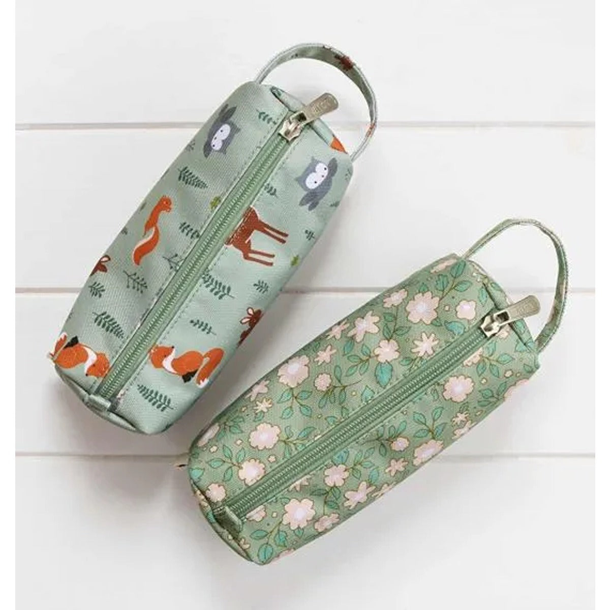 A Little Lovely Company Pencil Case Blossoms Sage