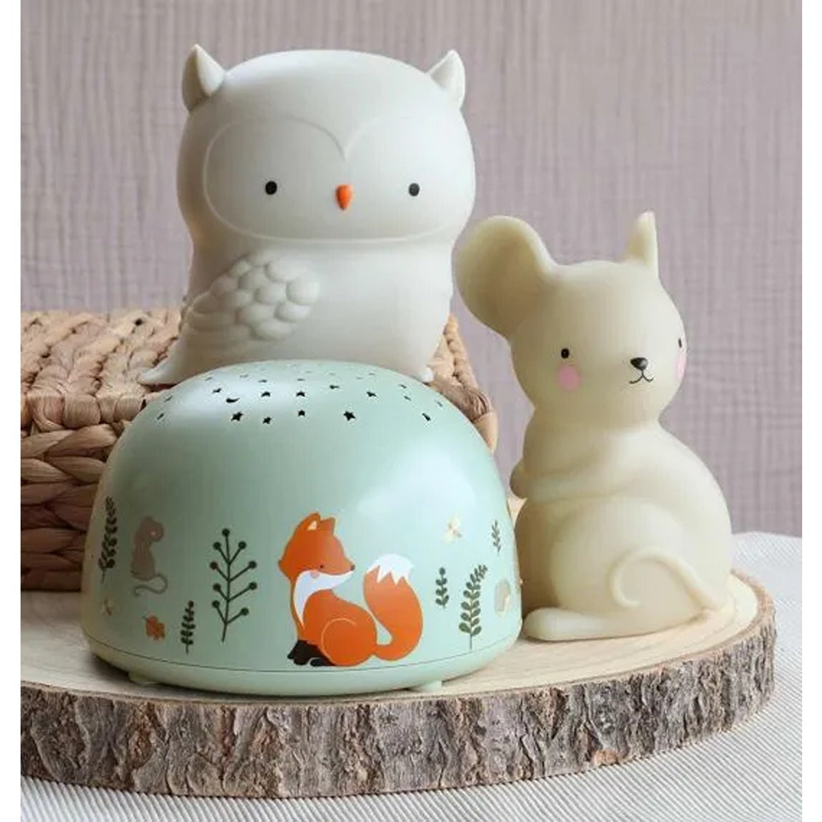 A Little Lovely Company Projector Light Forest Friends