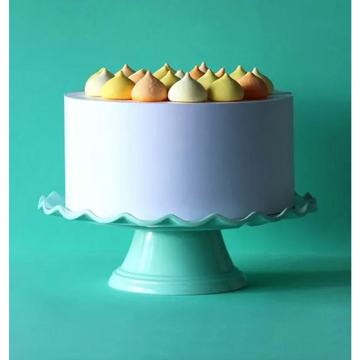 A Little Lovely Company Cake Stand Wave Mint