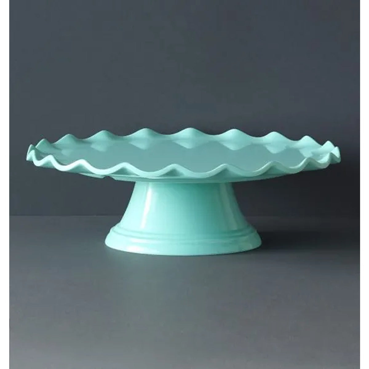 A Little Lovely Company Cake Stand Wave Mint