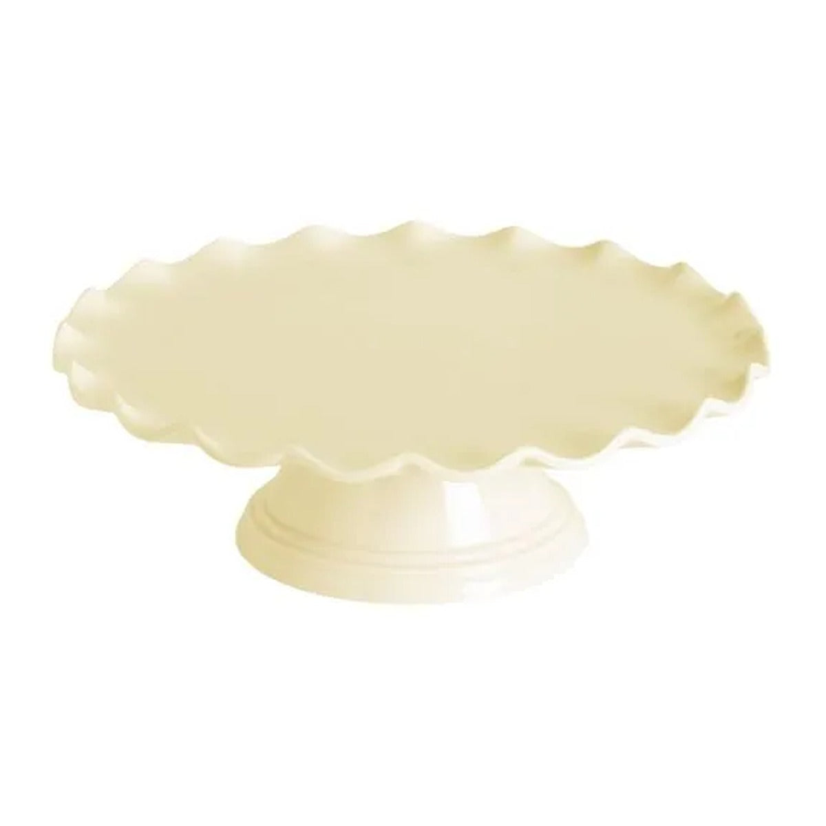 A Little Lovely Company Cake Stand Wave Vanilla Cream