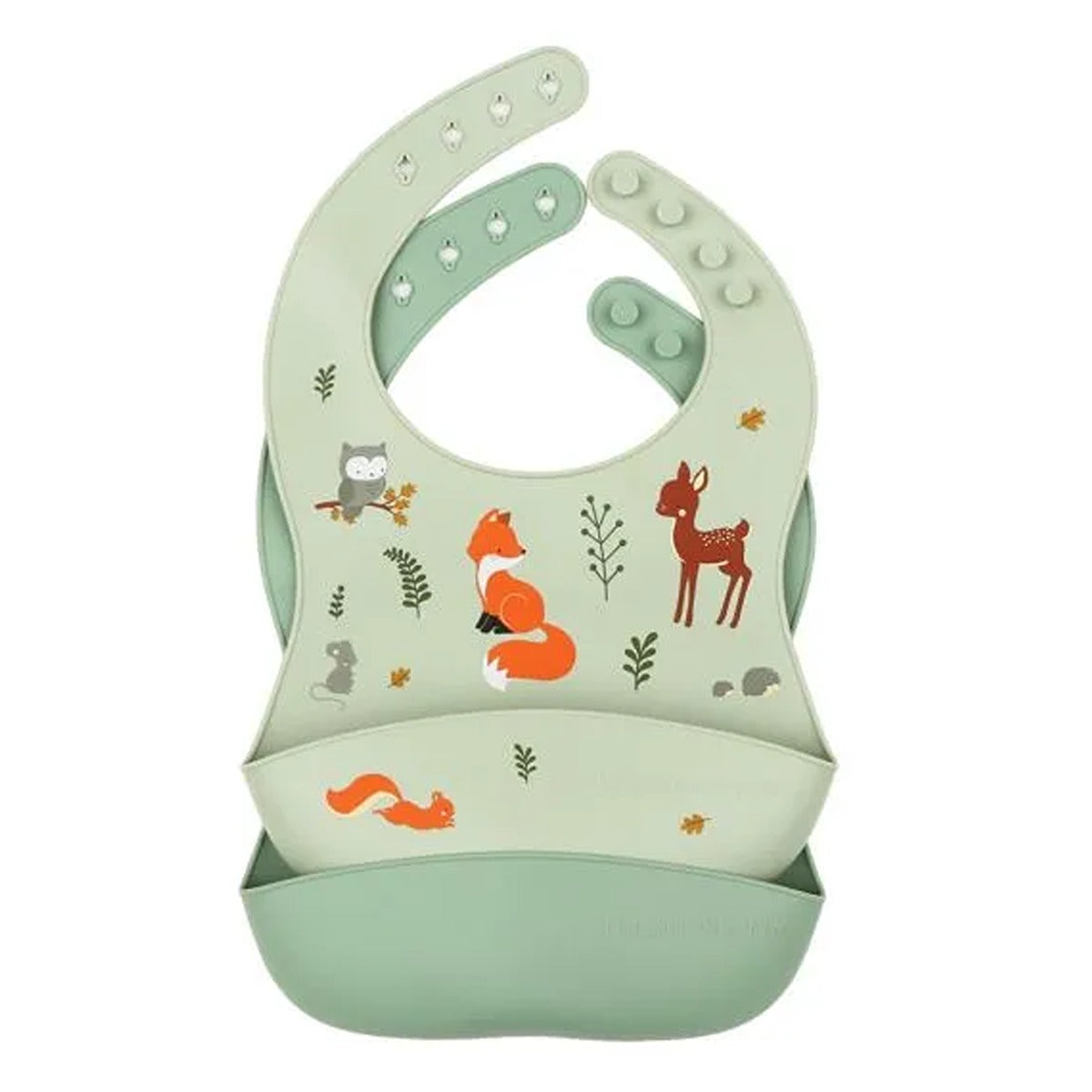 A Little Lovely Company Silicone Bib Set of 2 Forest Friends