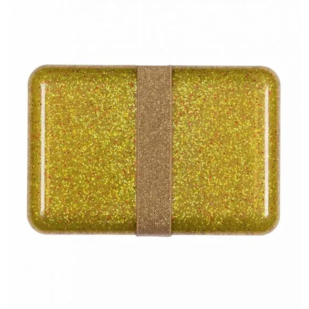 A Little Lovely Company Glitter Lunch Box Gold