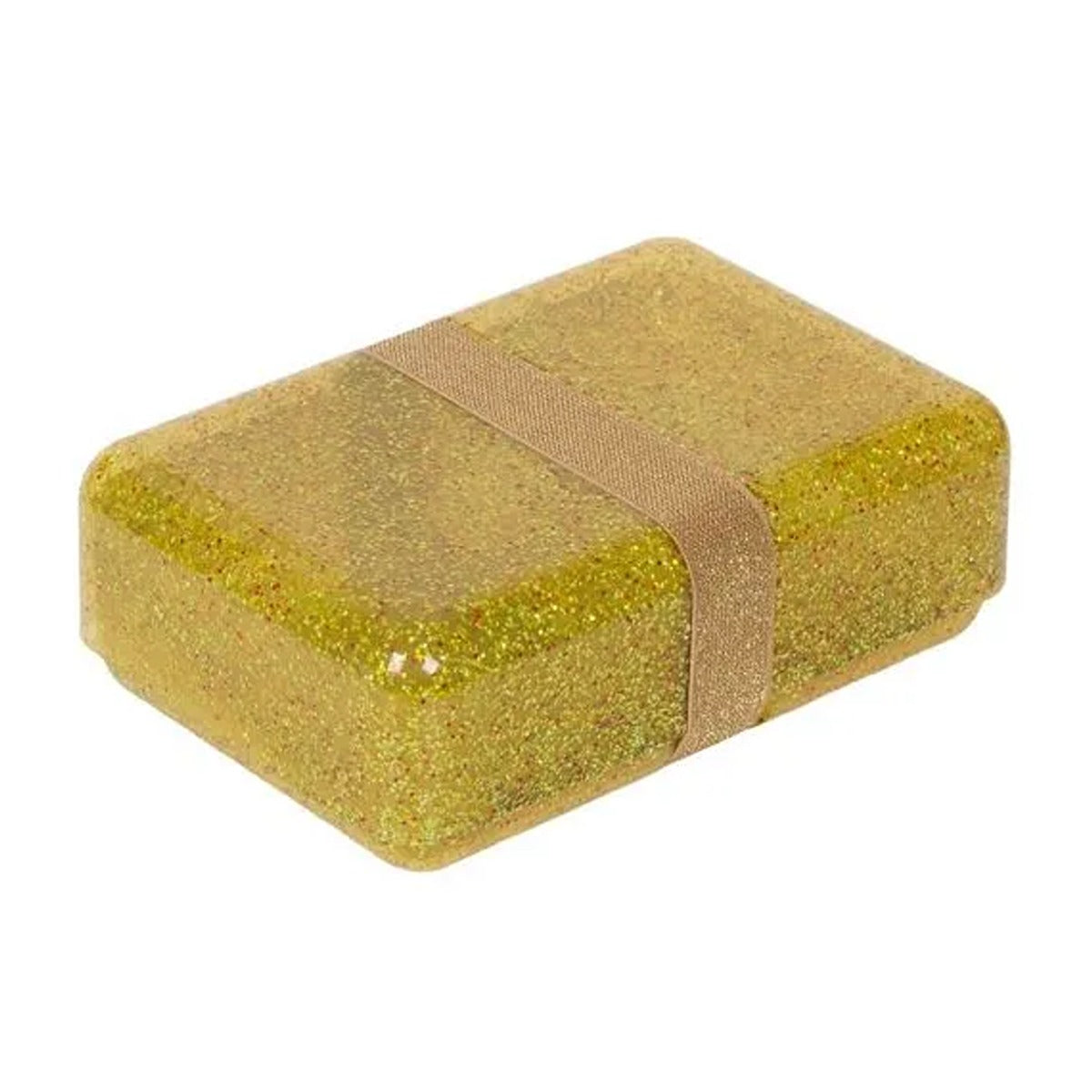 A Little Lovely Company Glitter Lunch Box Gold