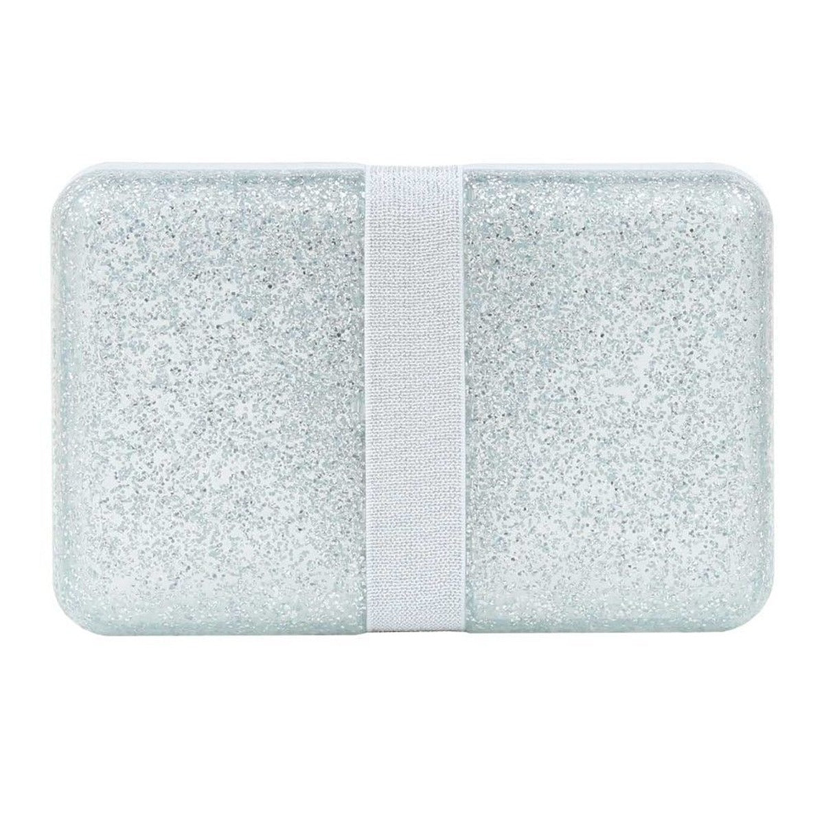 A Little Lovely Company Glitter Lunch Box Silver