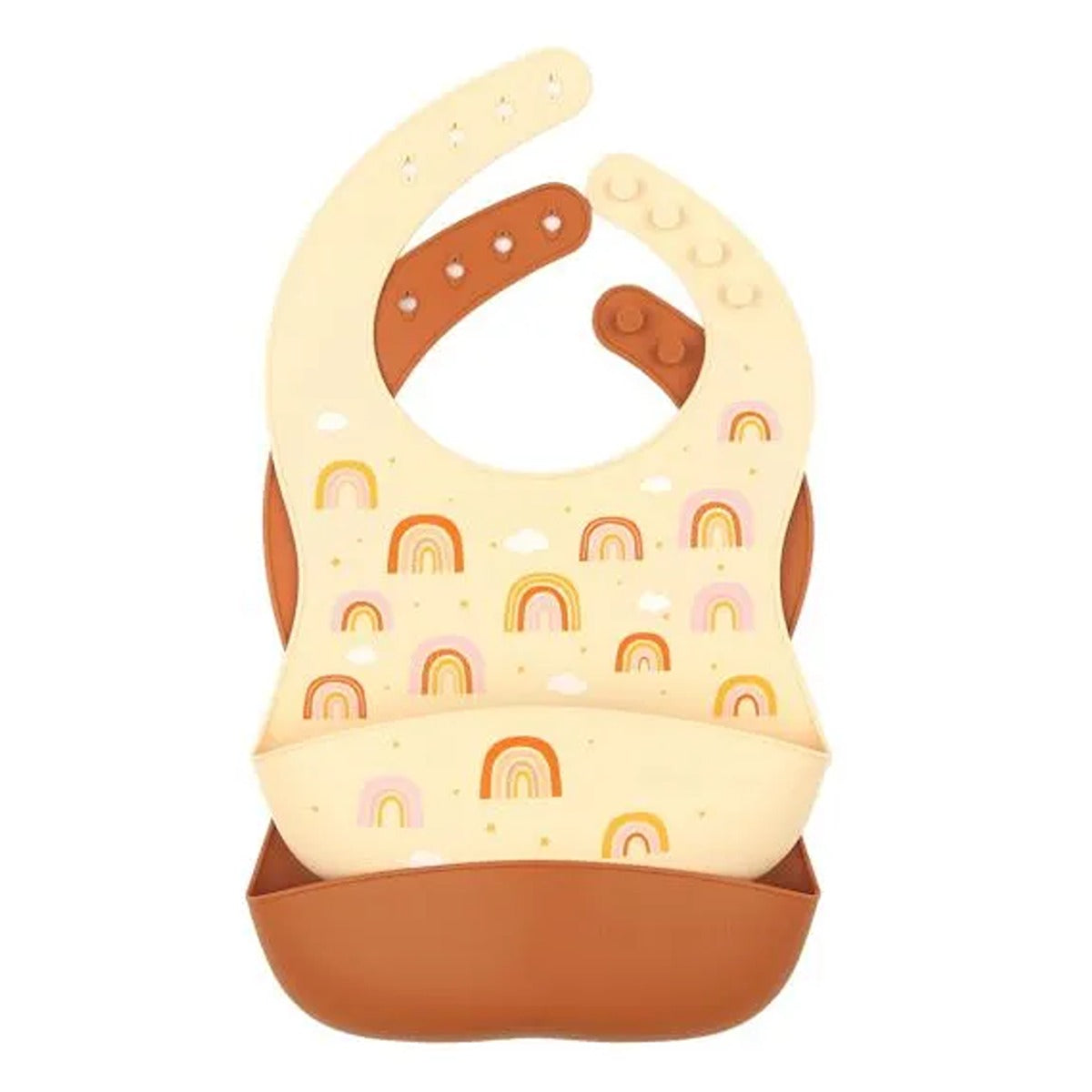 A Little Lovely Company Silicone Bib Set of 2 Rainbows
