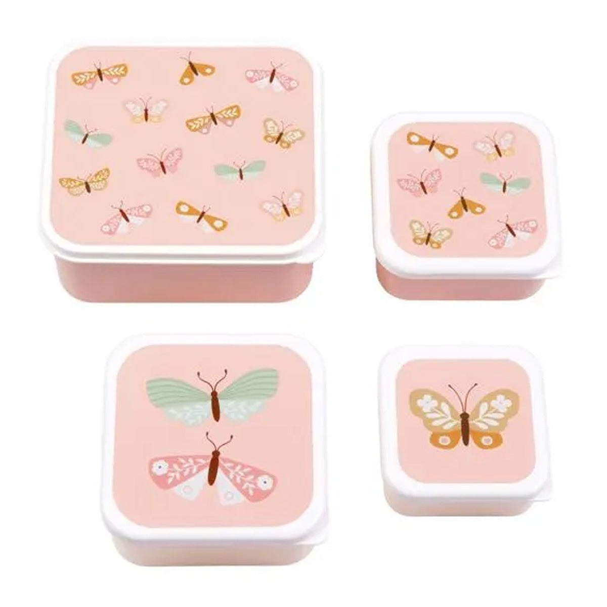 A Little Lovely Company Lunch and Snack Box Set Butterflies