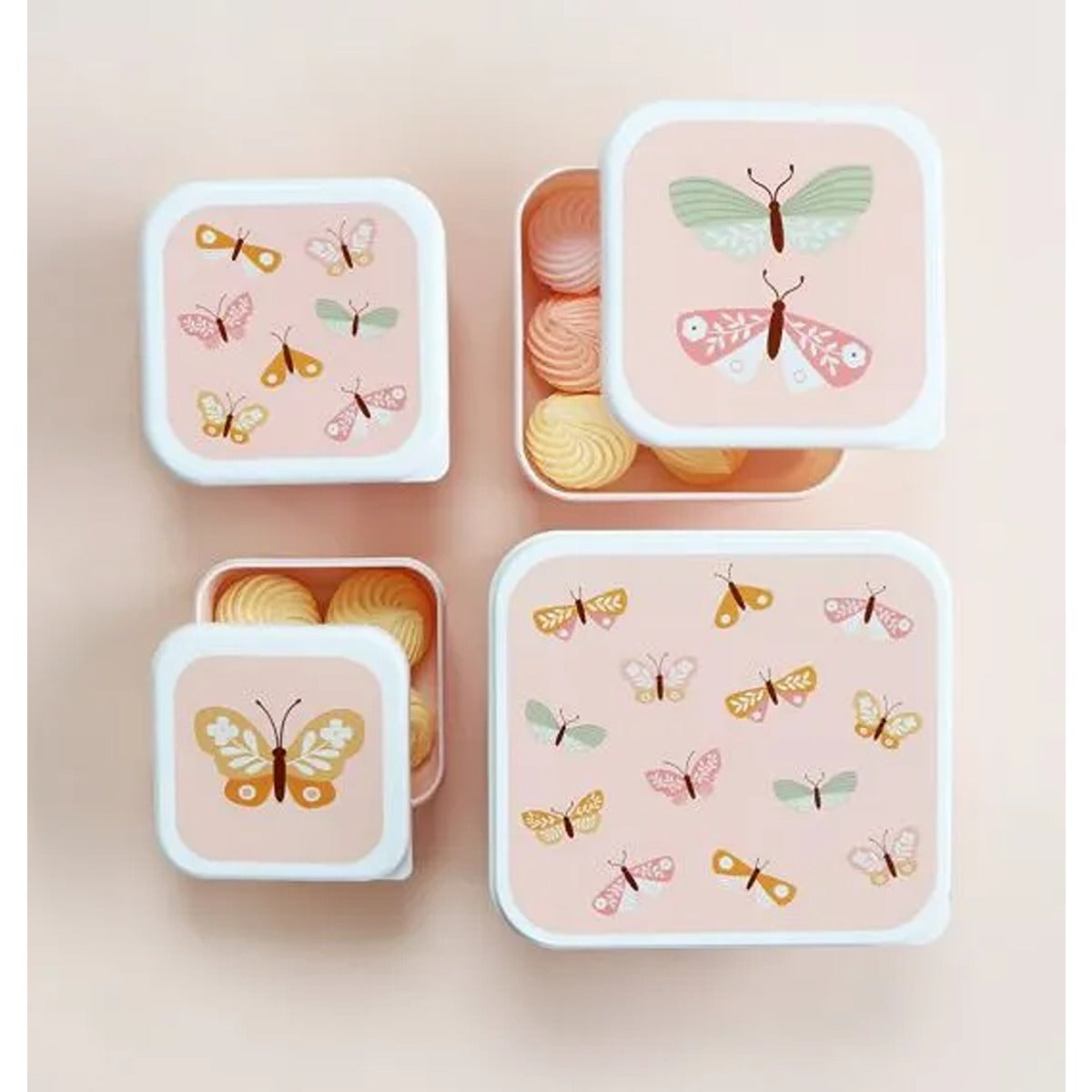 A Little Lovely Company Lunch and Snack Box Set Butterflies