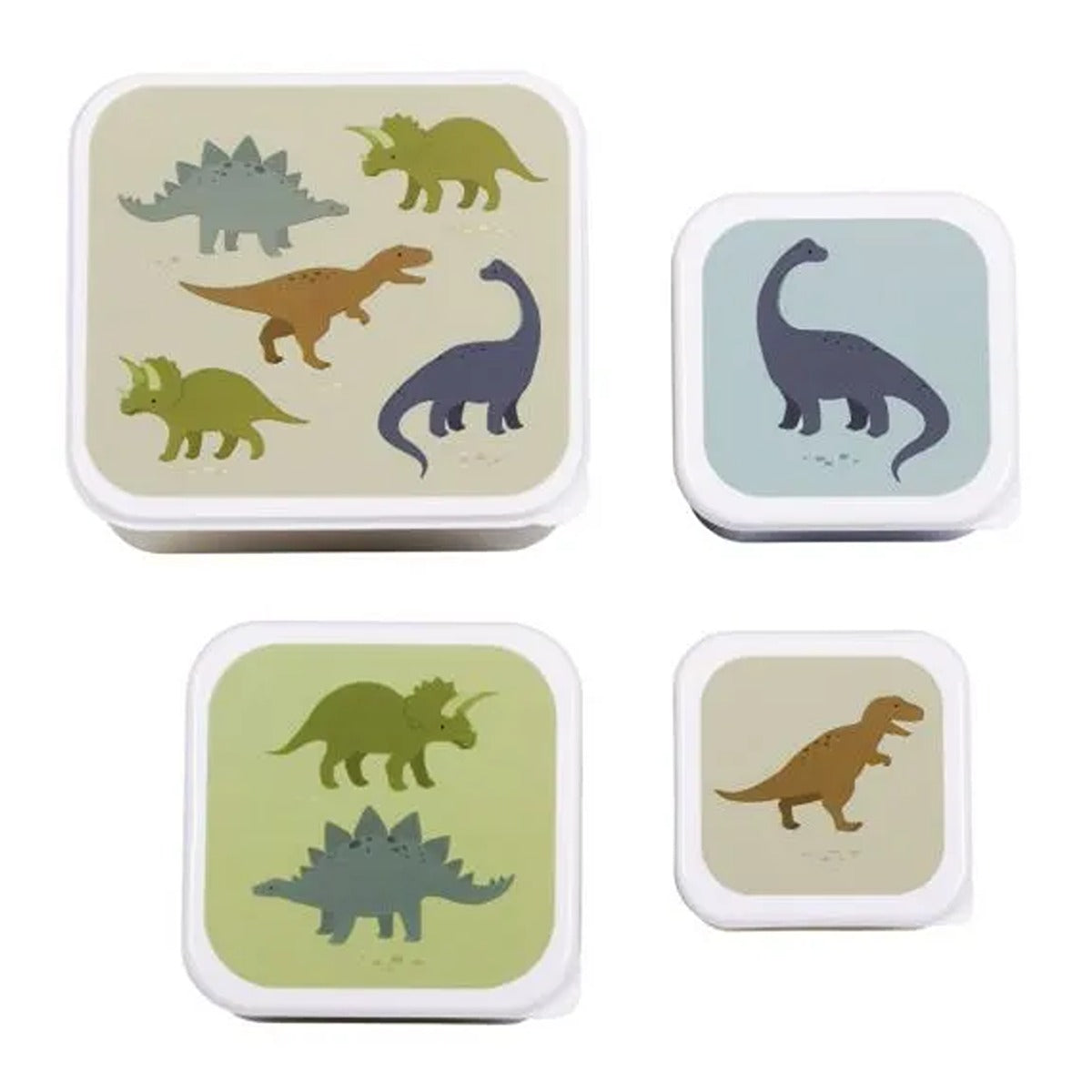 A Little Lovely Company Lunch and Snack Box Set Dinosaurs
