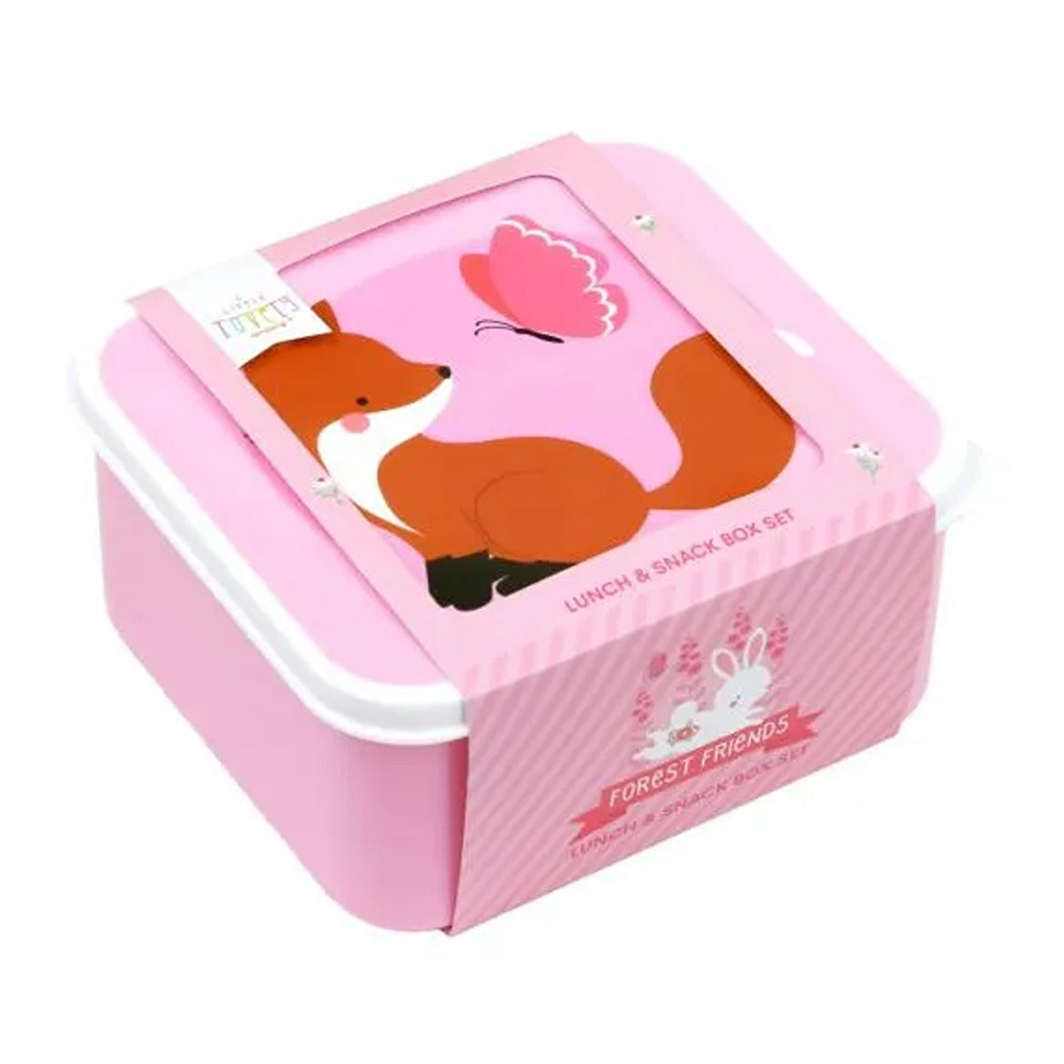 A Little Lovely Company Lunch & Snack Box Set - Forest Friends
