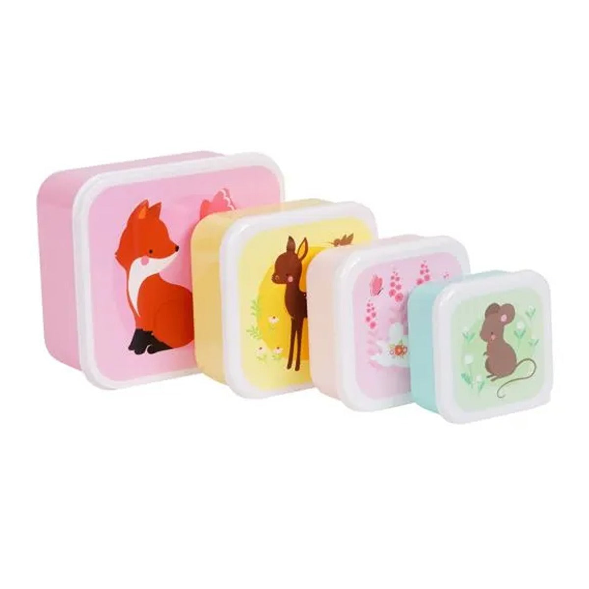 A Little Lovely Company Lunch & Snack Box Set - Forest Friends