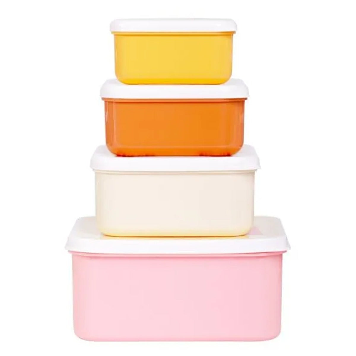 A Little Lovely Company Lunch and Snack Box Set Rainbows