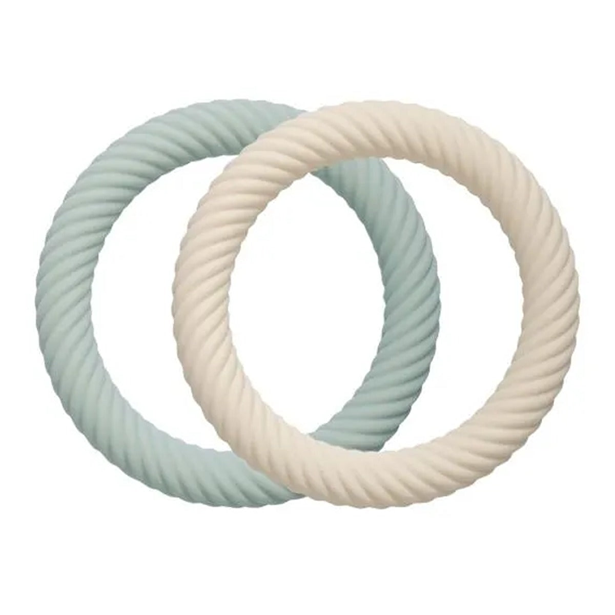 A Little Lovely Company Silicone Teether Classic Sage Cream