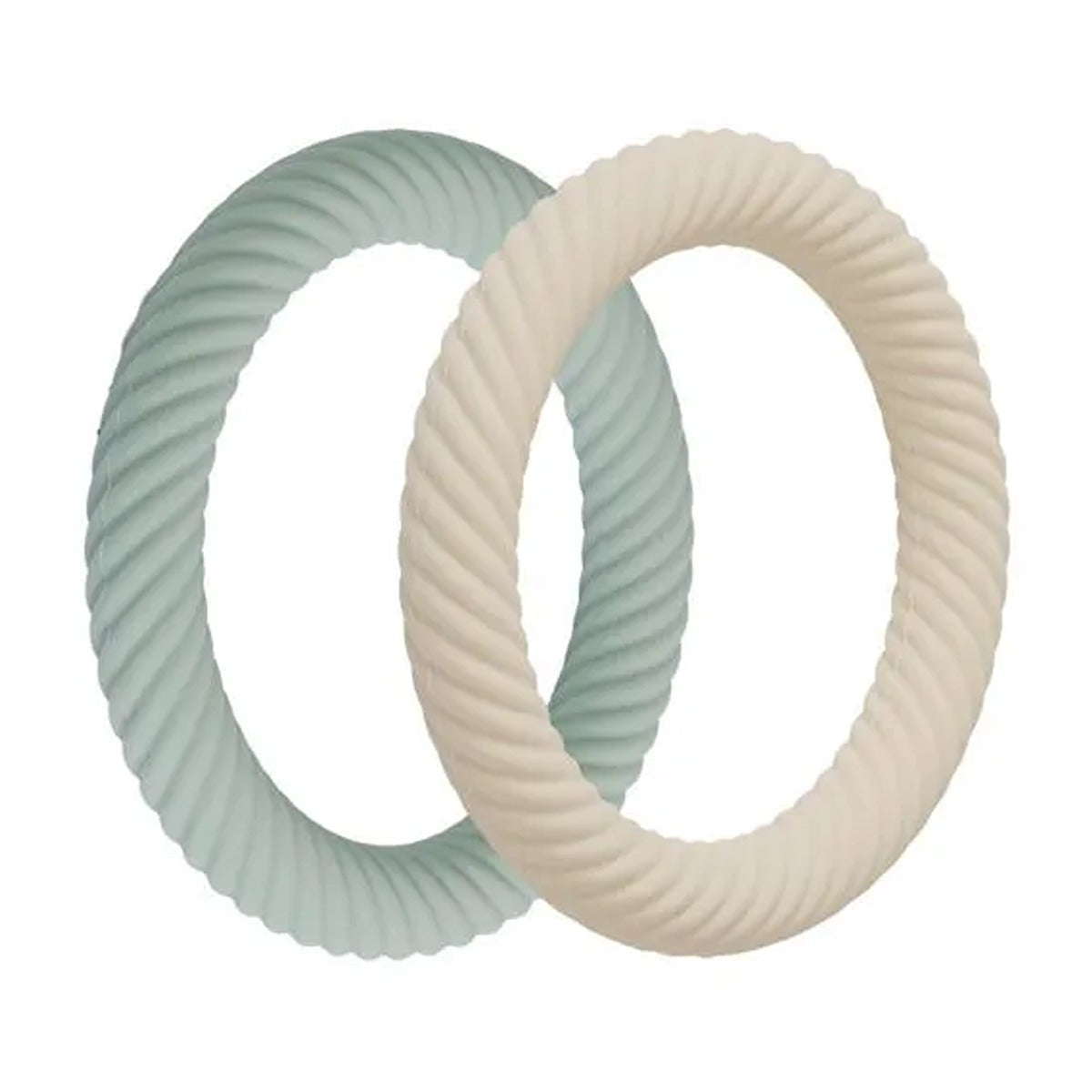 A Little Lovely Company Silicone Teether Classic Sage Cream