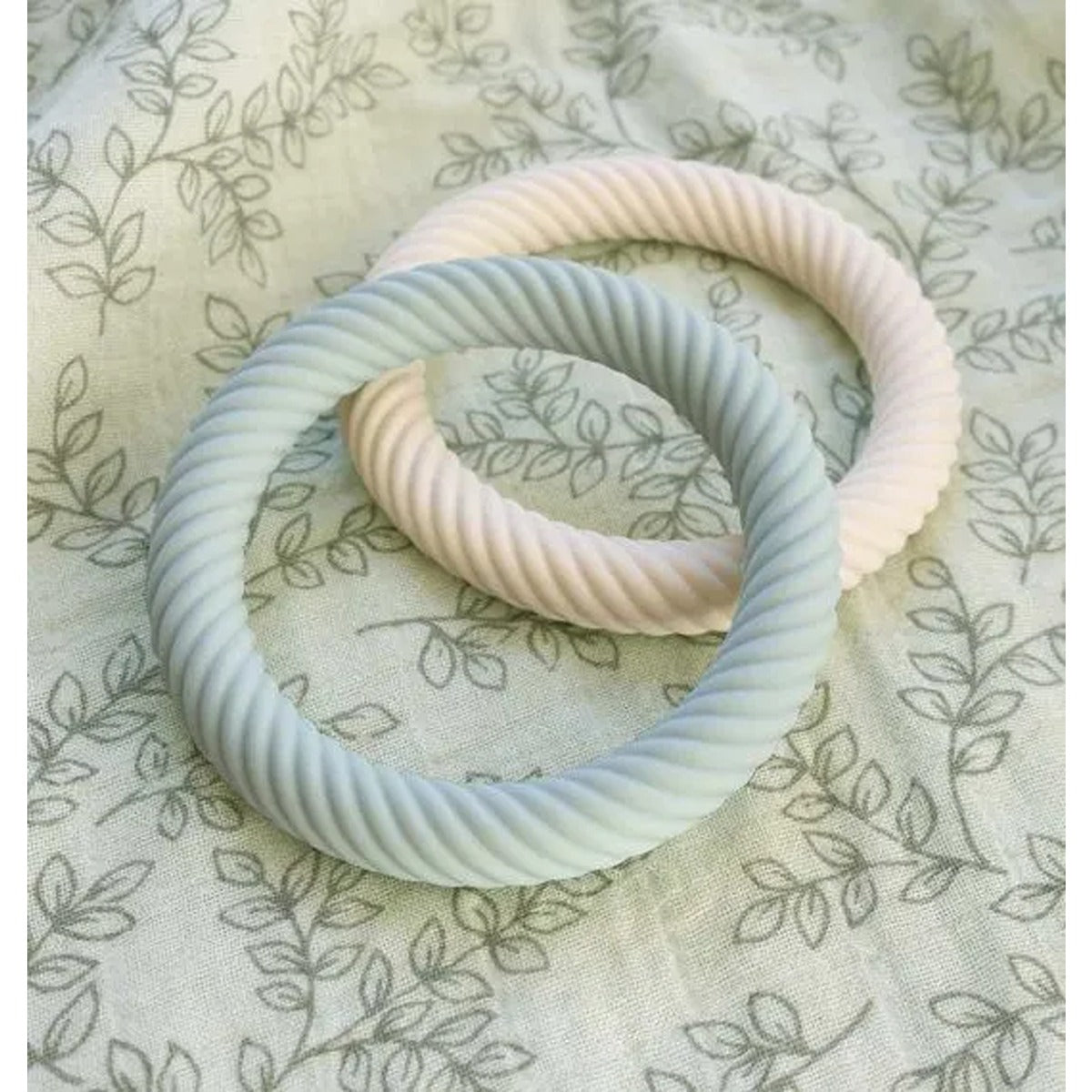 A Little Lovely Company Silicone Teether Classic Sage Cream