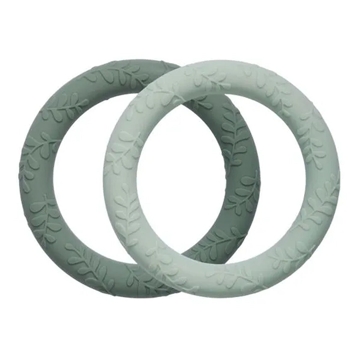 A Little Lovely Company Silicone Teether Leaves Sage