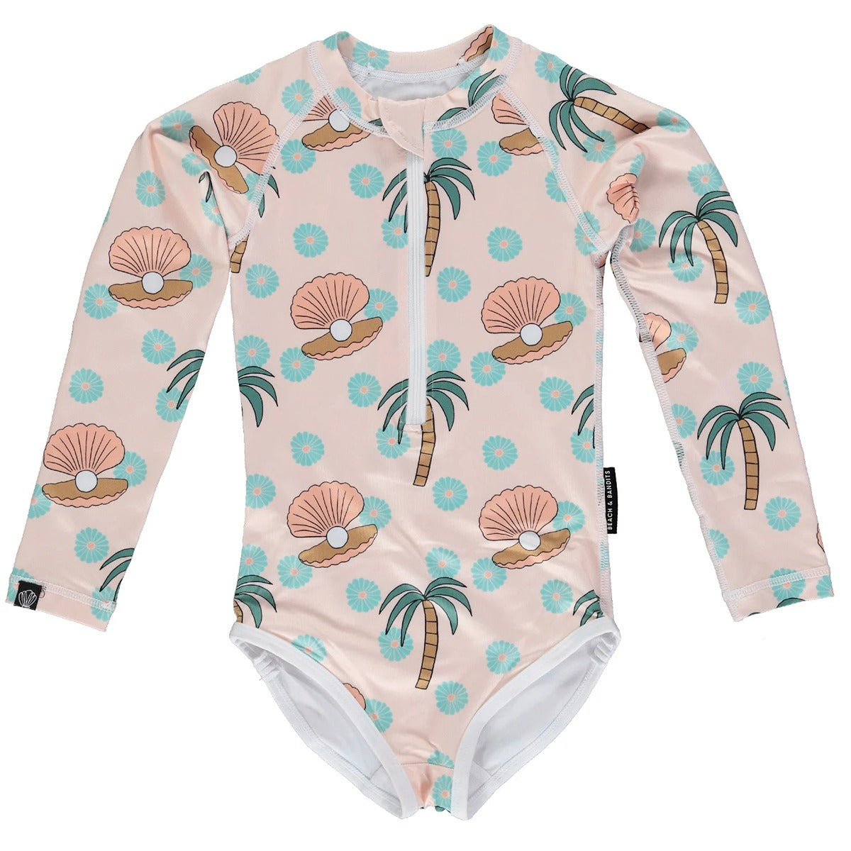 Beach&Bandits PEARLS & PALMS Swimsuit - XXL