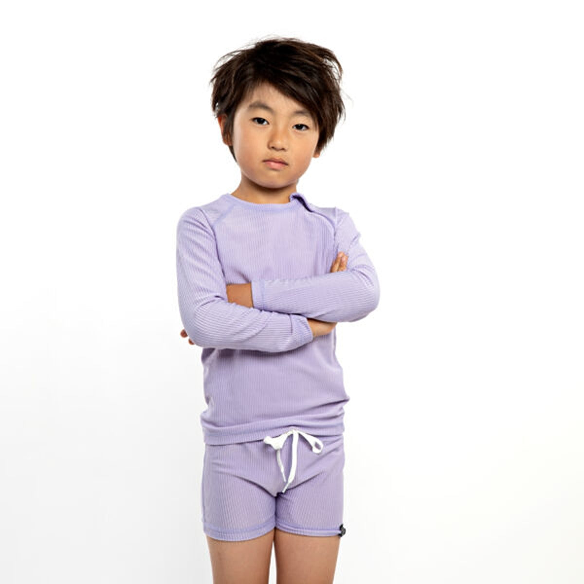 Beach&Bandits Lavender Ribbed Swimshort - Size M