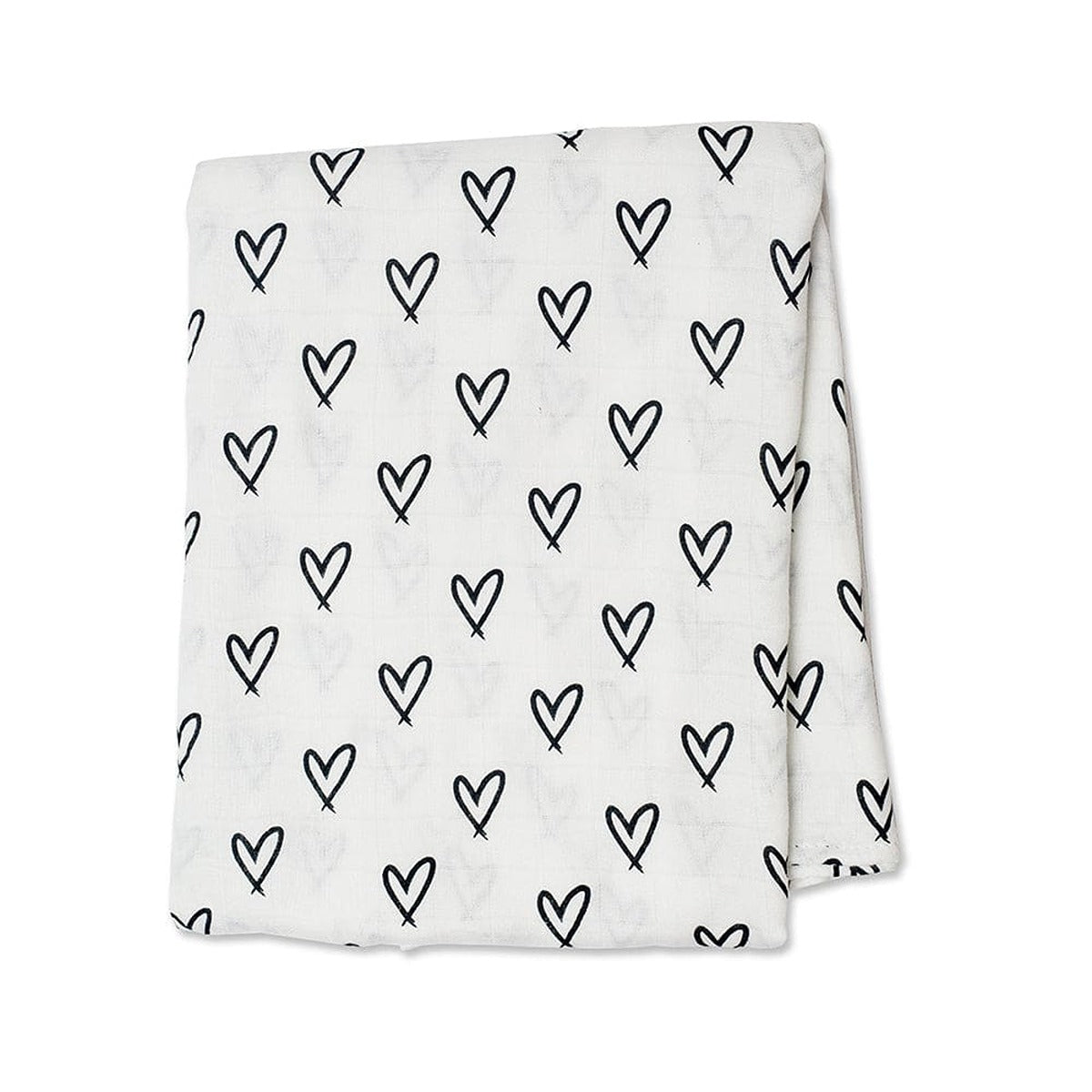 Lulujo Bamboo Swaddle - Messy Hearts