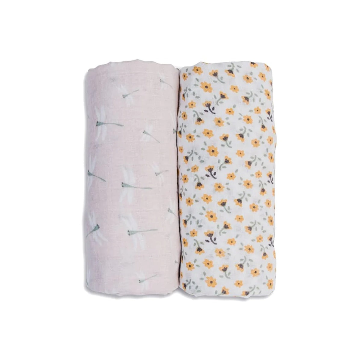 Lulujo 3-Pack Bamboo Muslin Swaddle Blankets - White