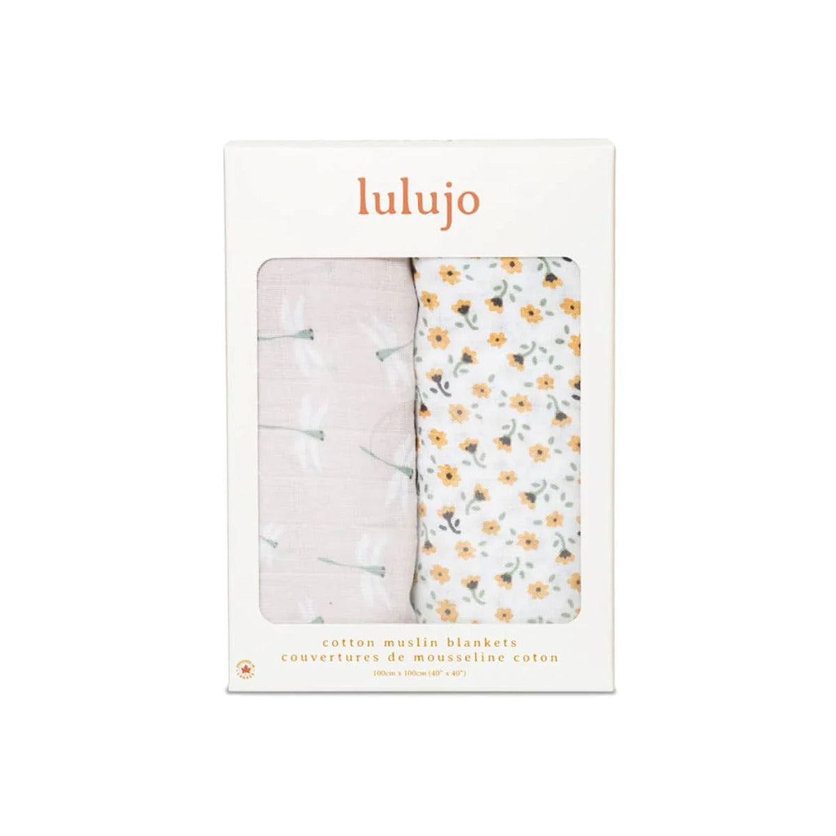 Lulujo 3-Pack Bamboo Muslin Swaddle Blankets - White