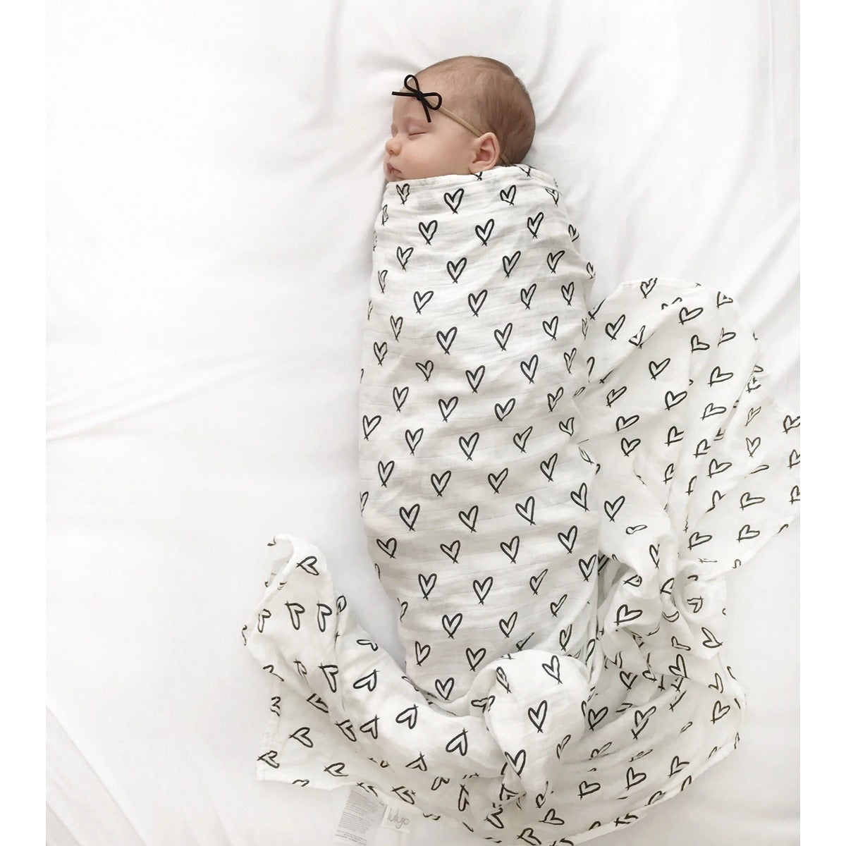 Lulujo 3-Pack Bamboo Muslin Swaddle Blankets - All Natural