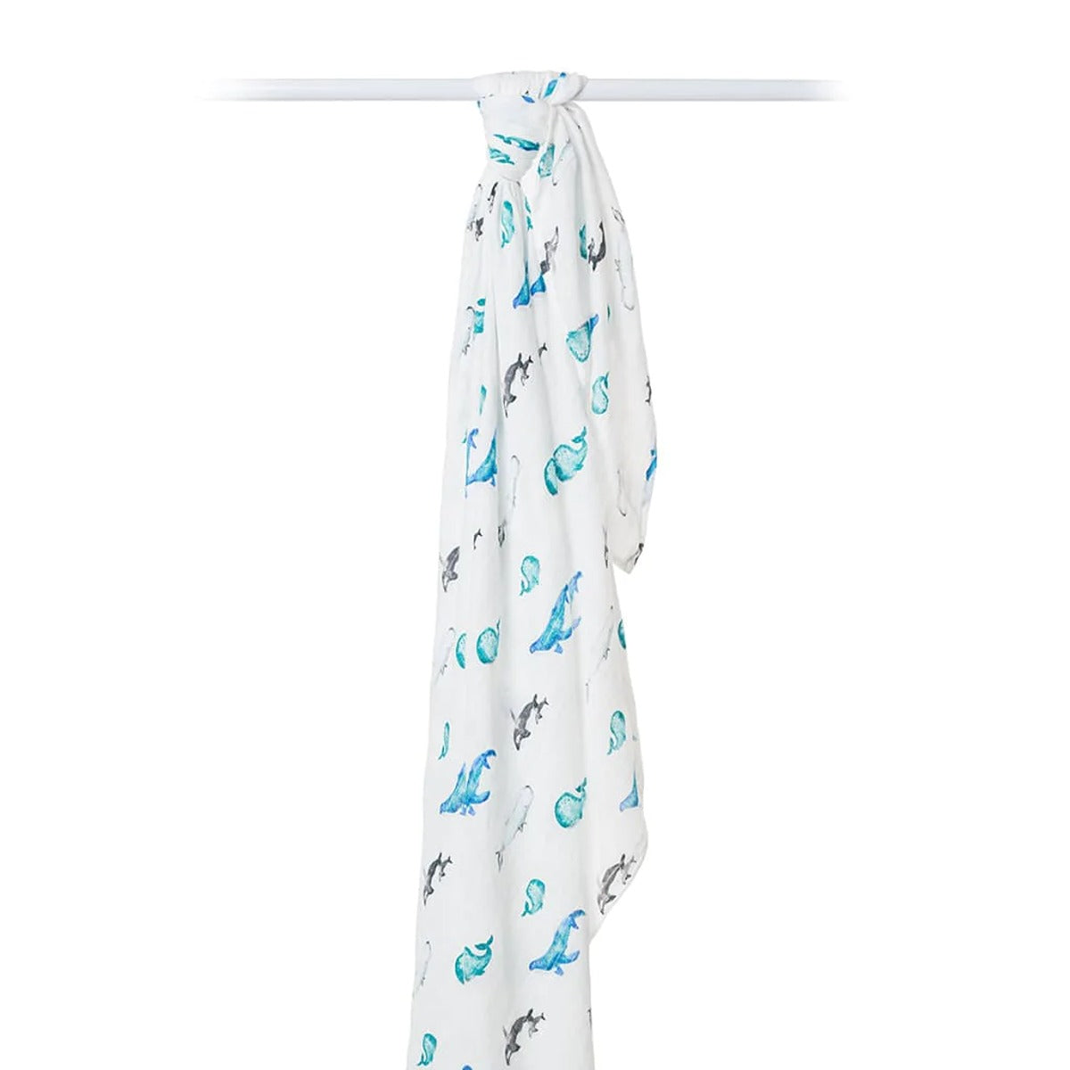 Lulujo Bamboo Swaddle - Whales