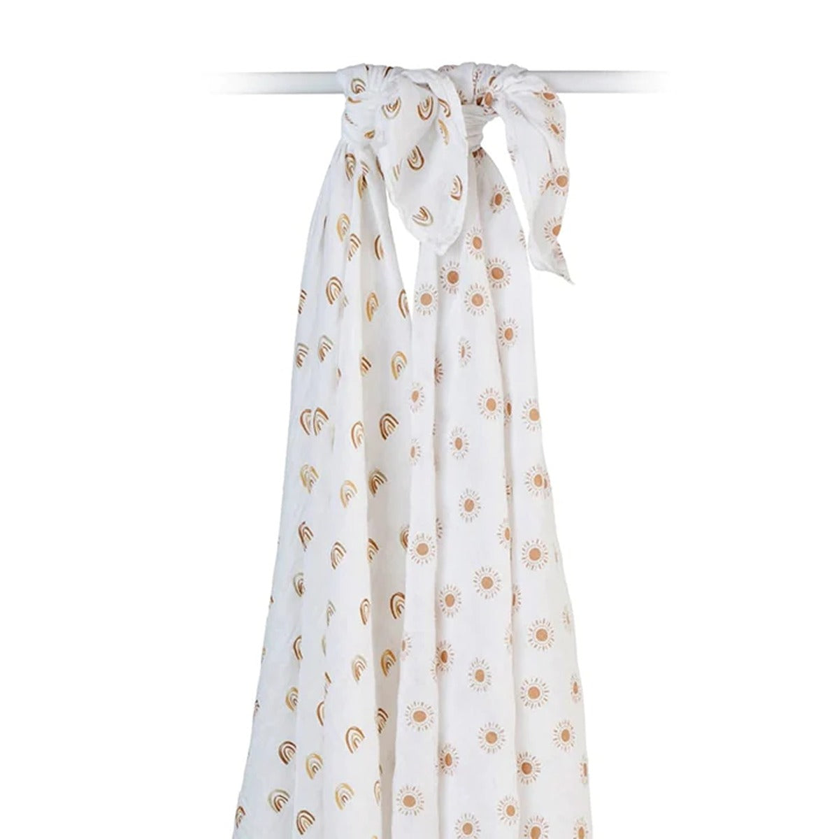 Lulujo 2-pack Cotton Swaddles - Rainbow / Suns