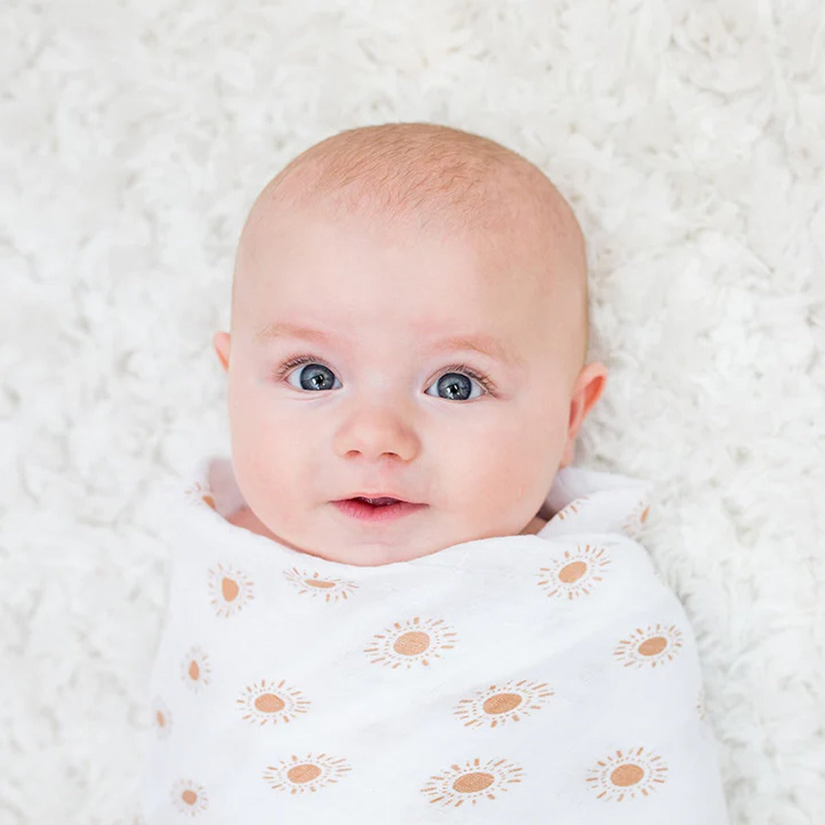 Lulujo 2-pack Cotton Swaddles - Rainbow / Suns