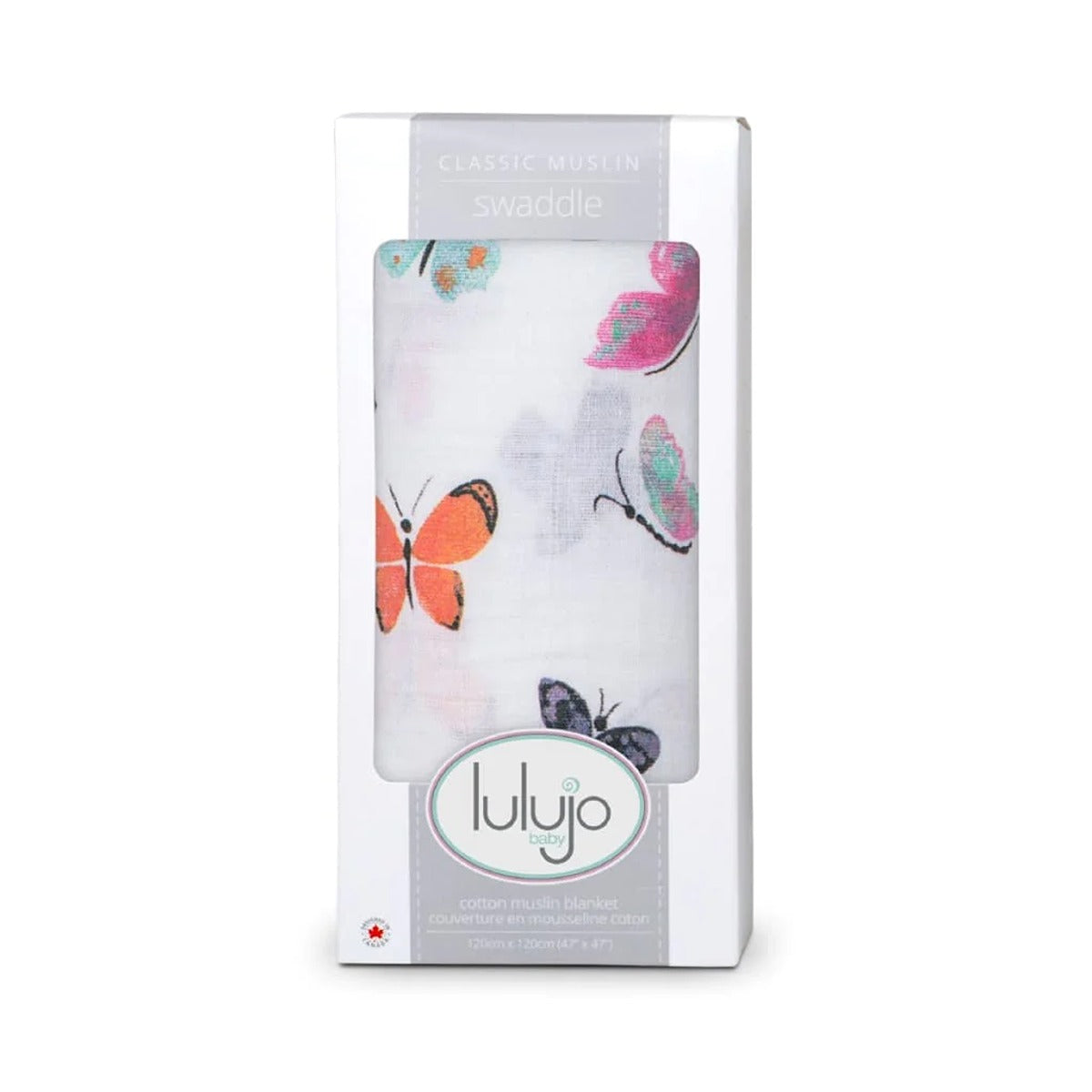 Lulujo Muslin Swaddle - Butterfly