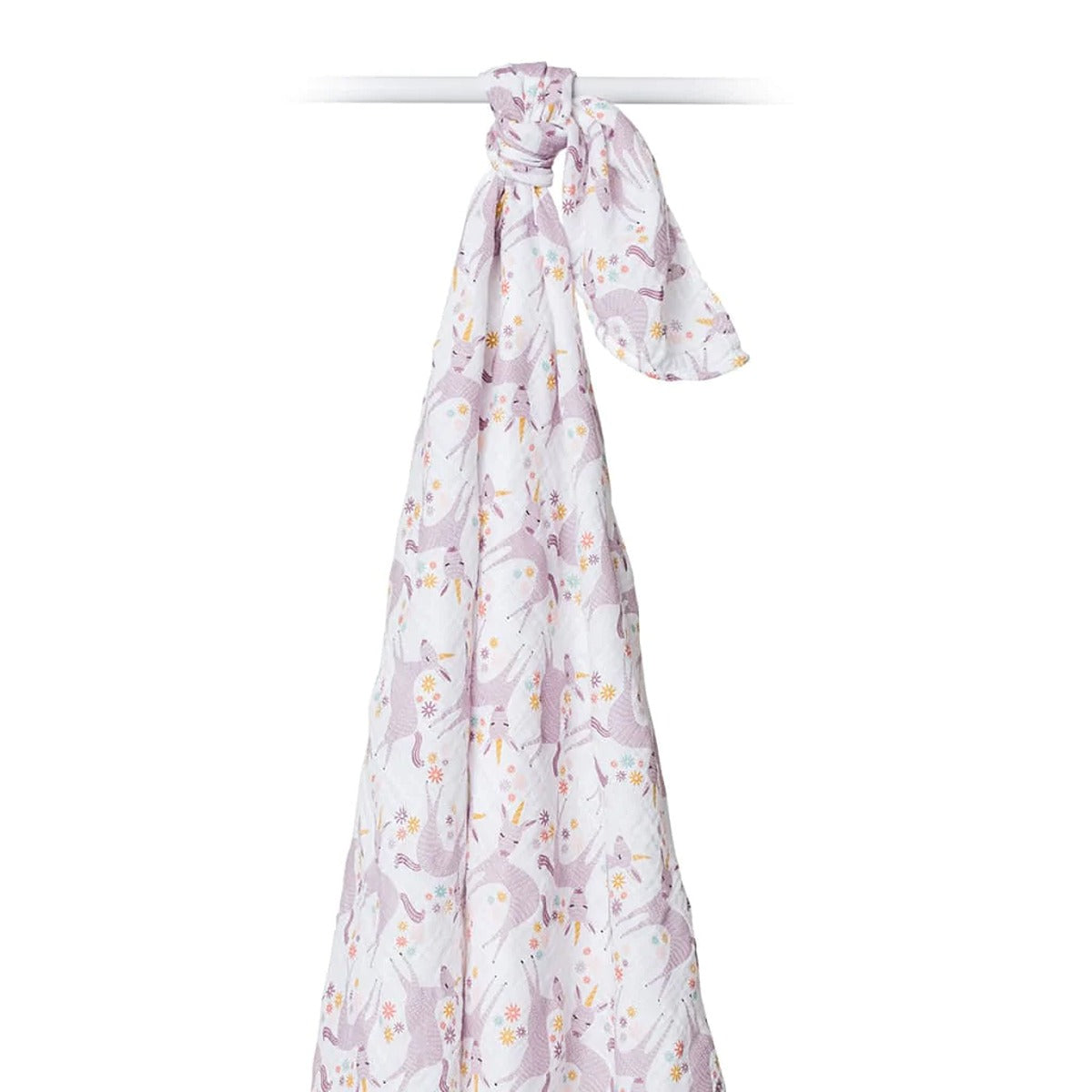 Lulujo Muslin Swaddle - Modern Unicorn