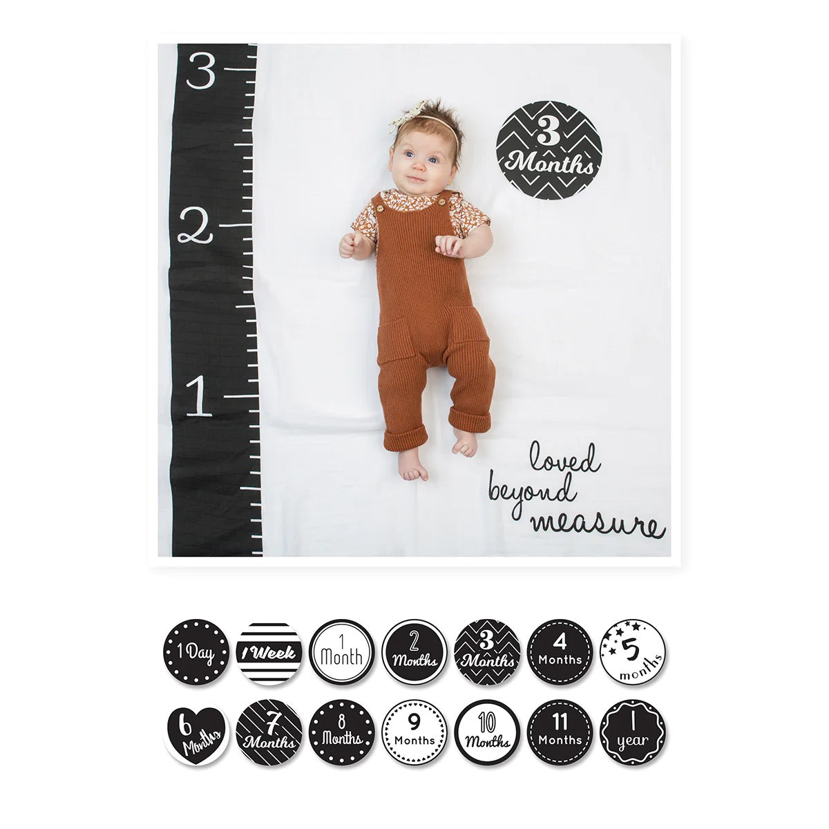 Lulujo Baby"s First Year? Blanket & Card Set - Loved Beyond Measure