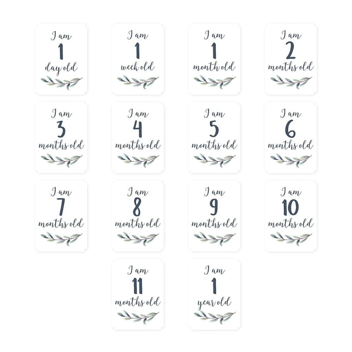 Lulujo Baby"s First Year? Blanket & Cards Set -  Hello World