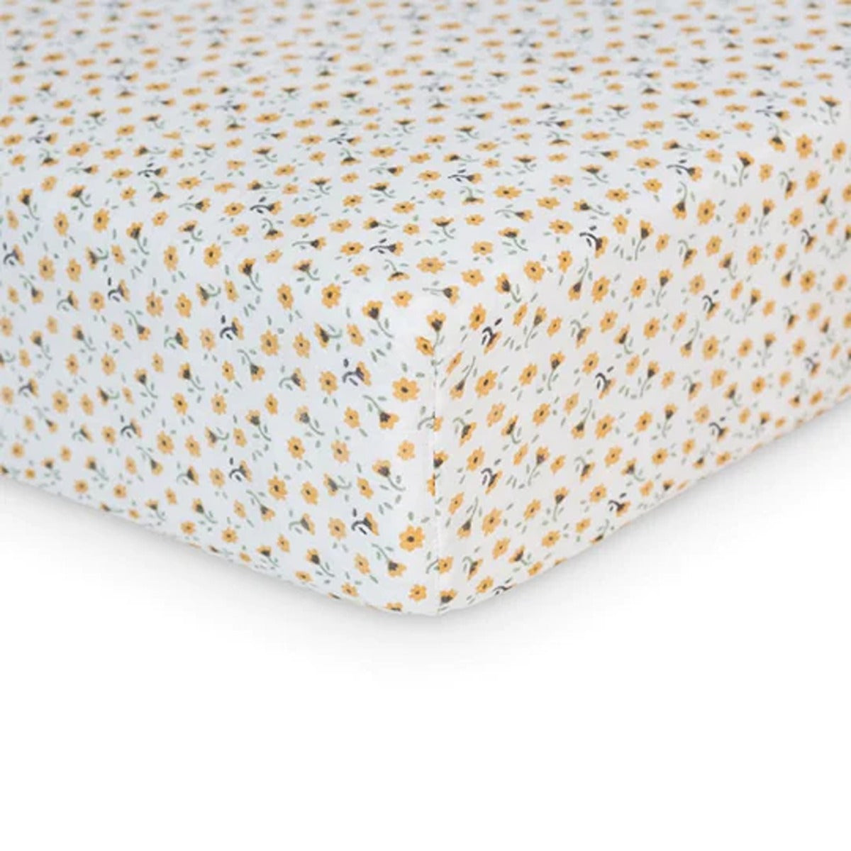 Lulujo Muslin Crib Sheet (135cm x 70cm) - Vintage Floral