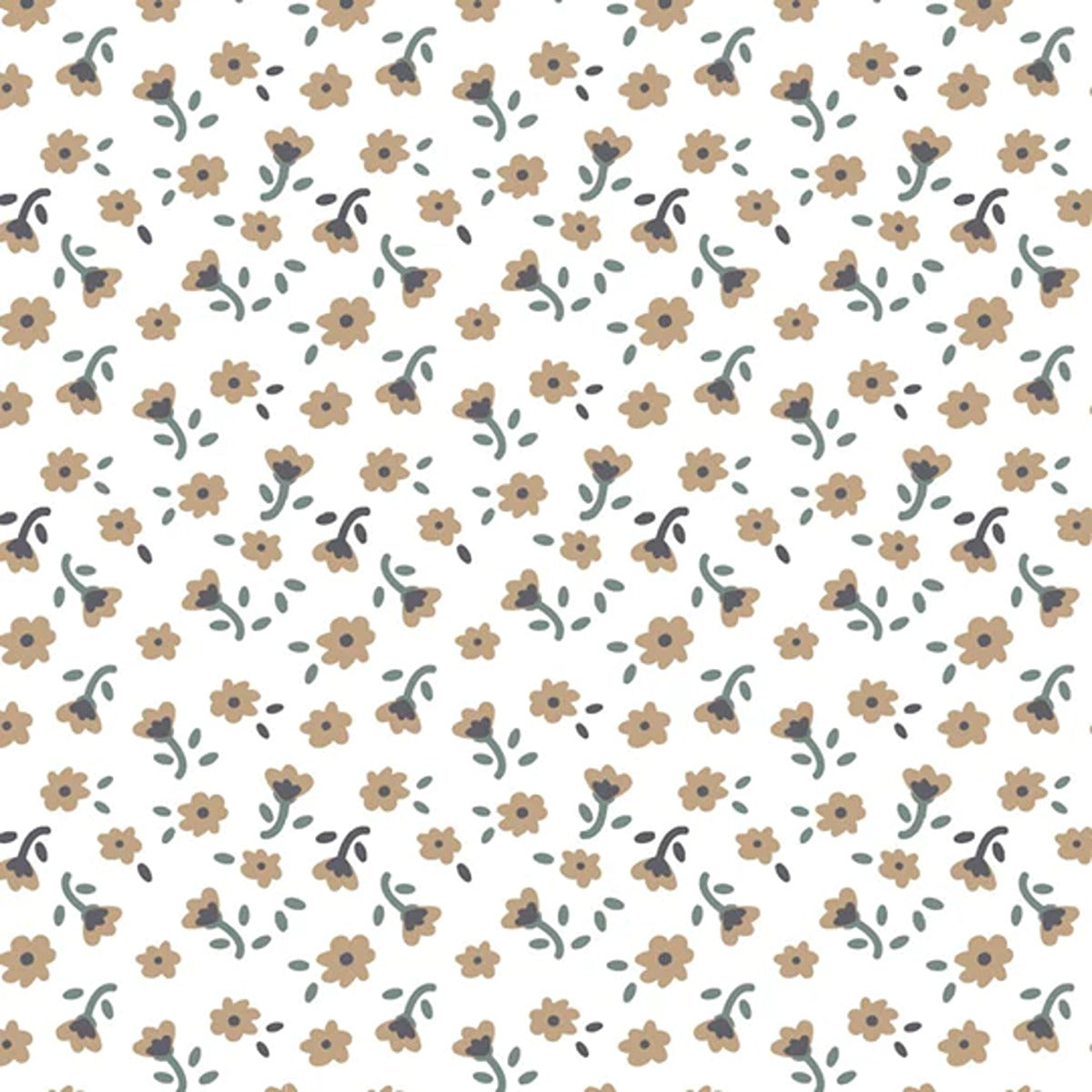 Lulujo Muslin Crib Sheet (135cm x 70cm) - Vintage Floral