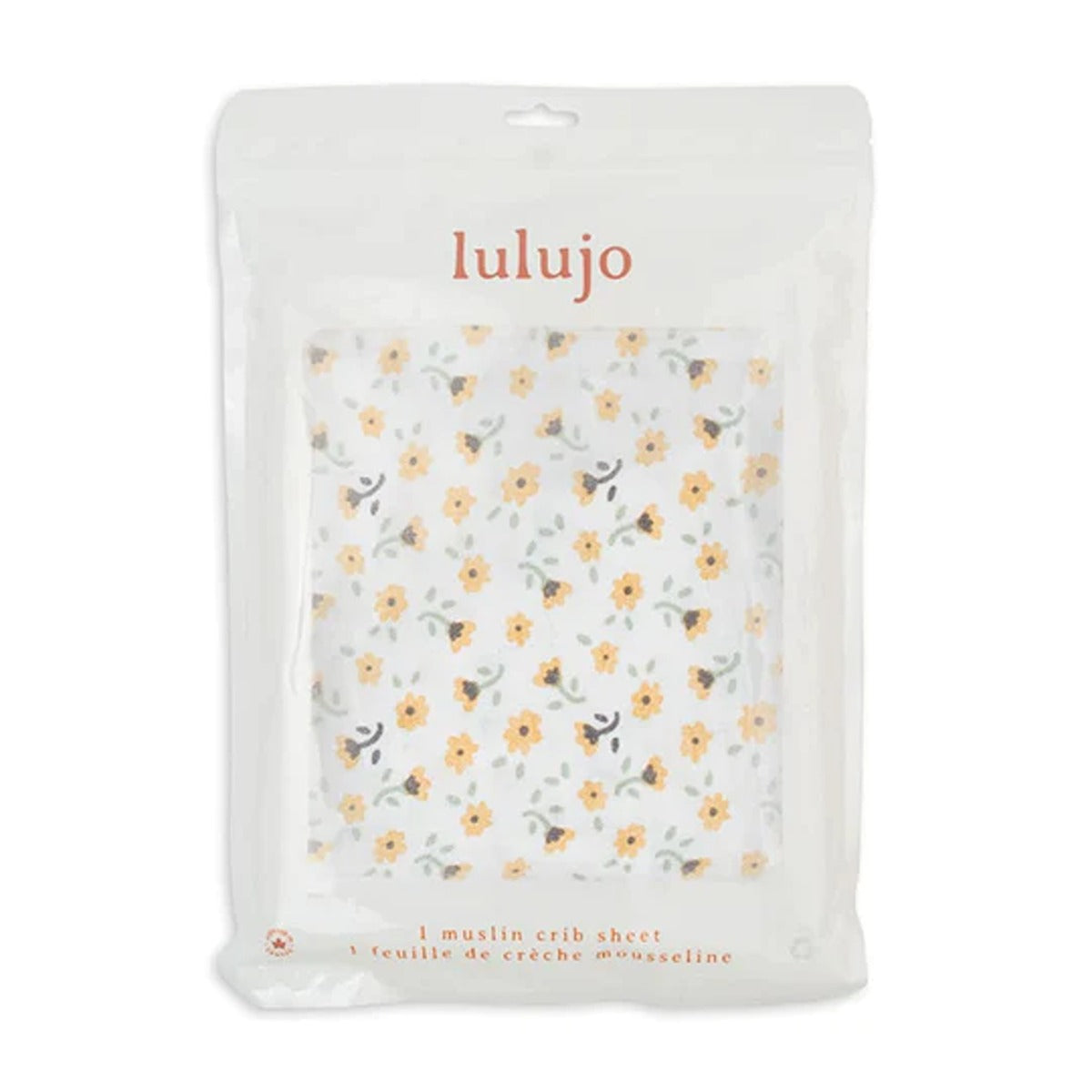 Lulujo Muslin Crib Sheet (135cm x 70cm) - Vintage Floral