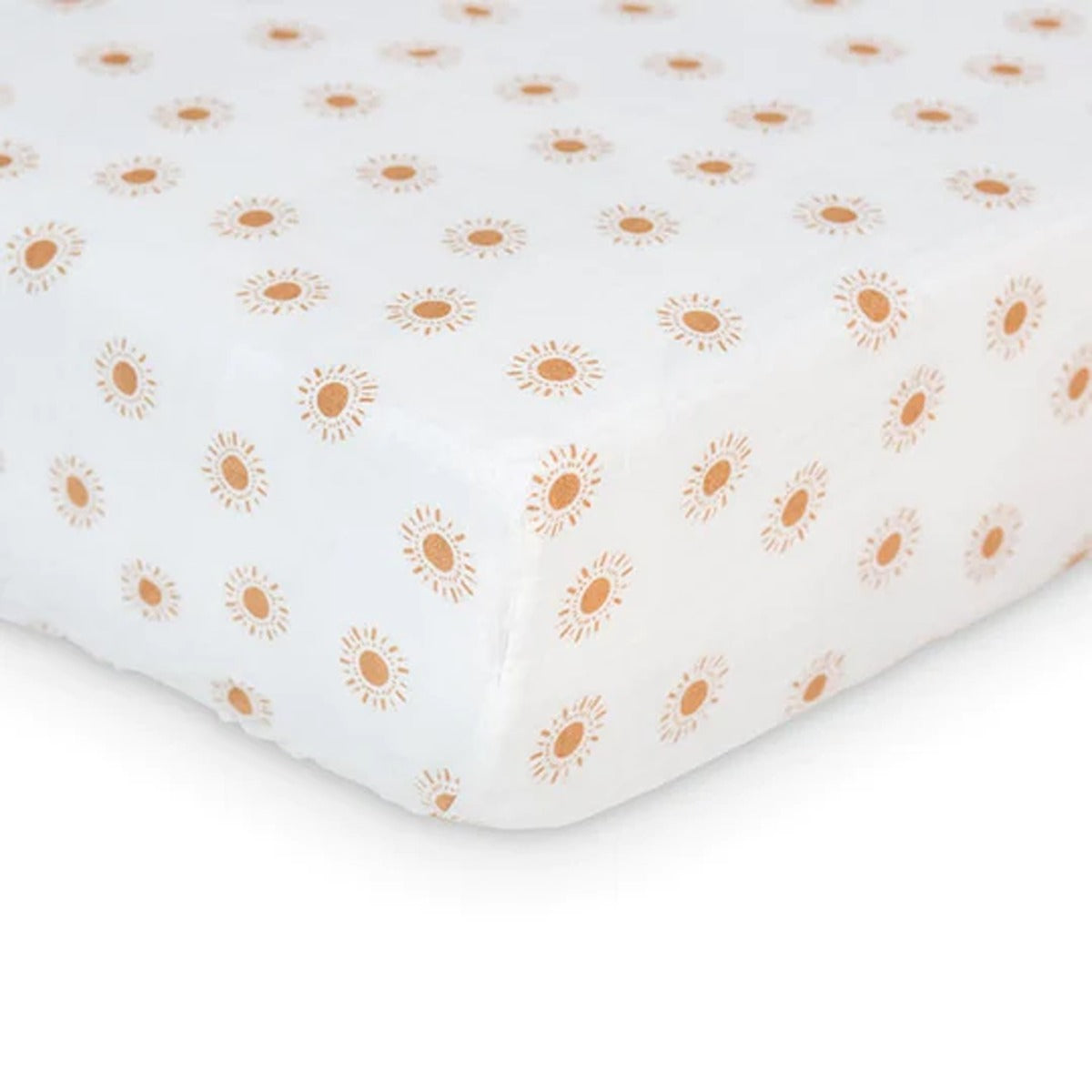 Lulujo Muslin Crib Sheet (135cm x 70cm) - Suns