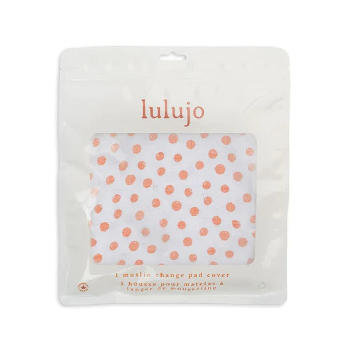 Lulujo Muslin Change Pad Cover(80cm x 40cm)  - Dots