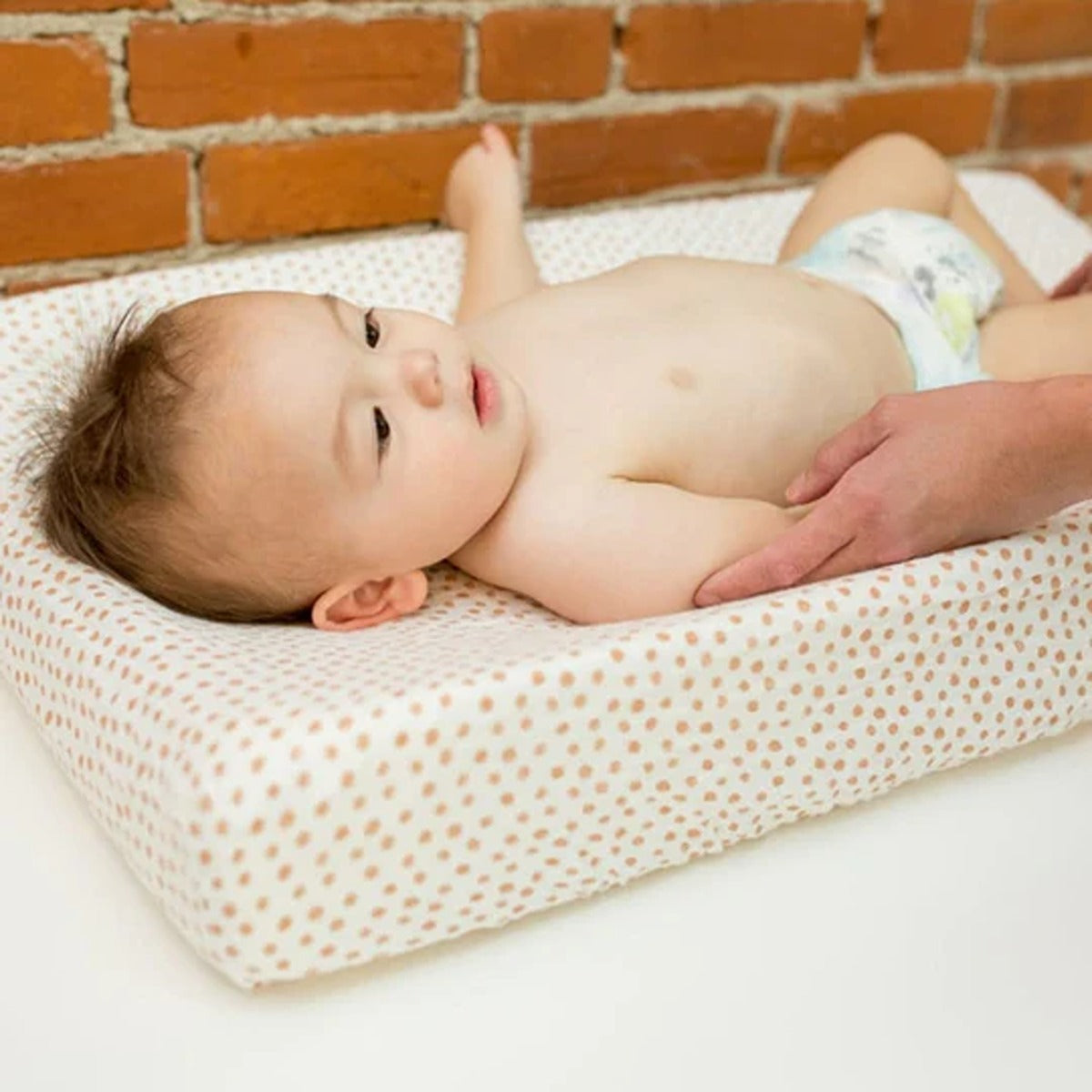 Lulujo Muslin Change Pad Cover(80cm x 40cm)  - Dots