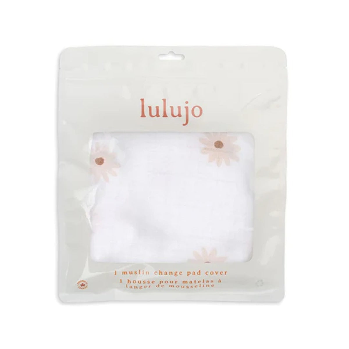 Lulujo Muslin Change Pad Cover(80cm x 40cm) - Daisies