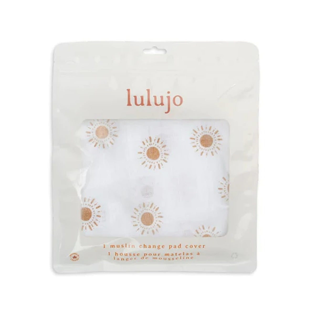 Lulujo Muslin Change Pad Cover(80cm x 40cm) - Suns