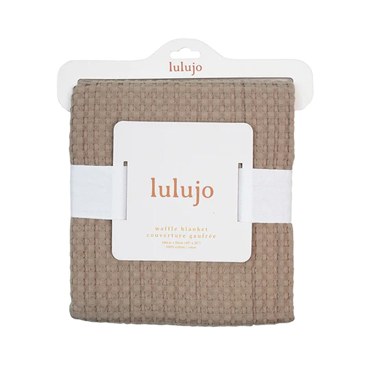 Lulujo Waffle Blanket (100cm x 80cm) - Sand